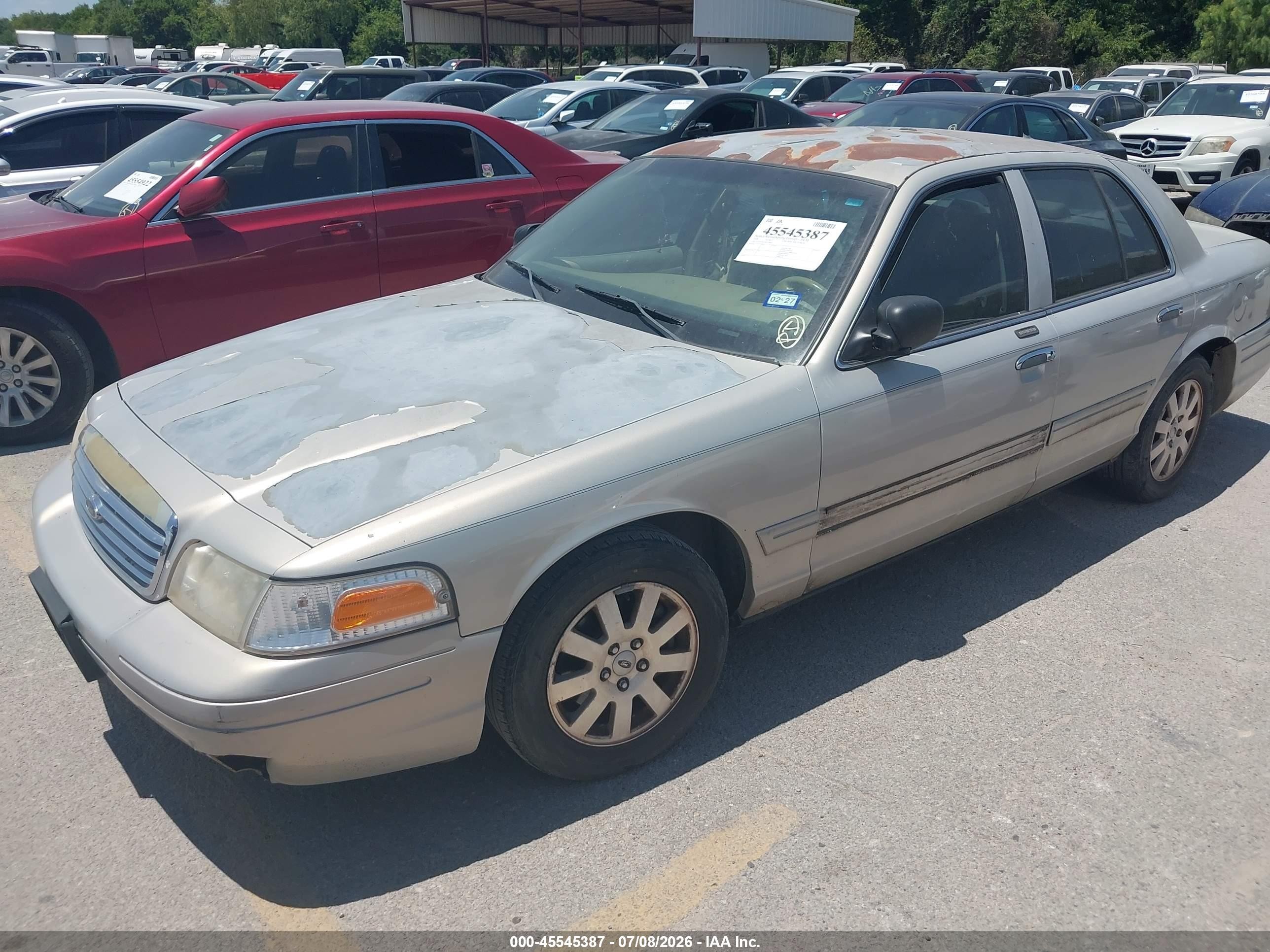 2008 Ford Crown Victoria Lx Gray vin: 2FAFP74V78X128842