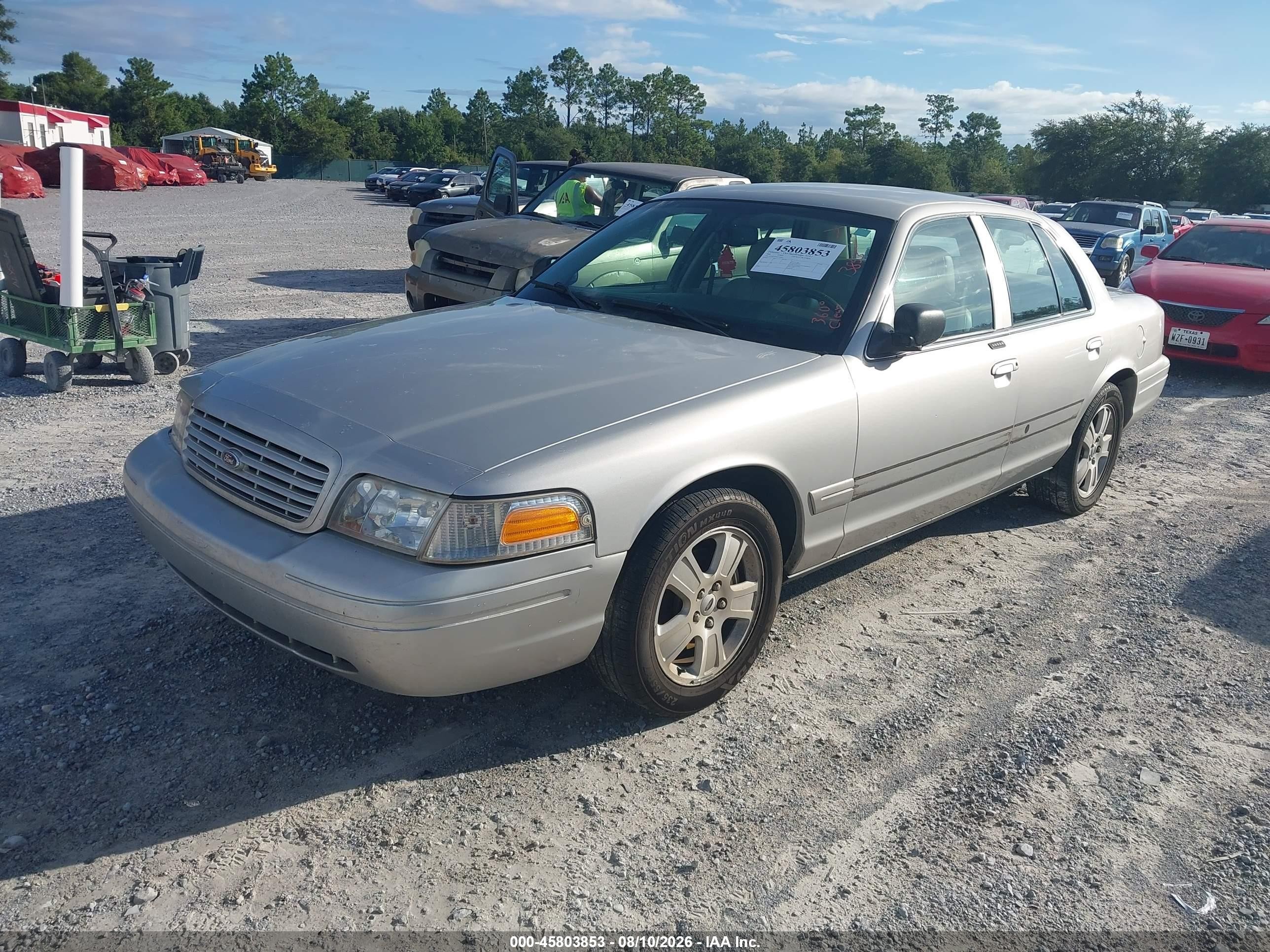 2008 Ford Crown Victoria Lx Silver vin: 2FAFP74V98X128549