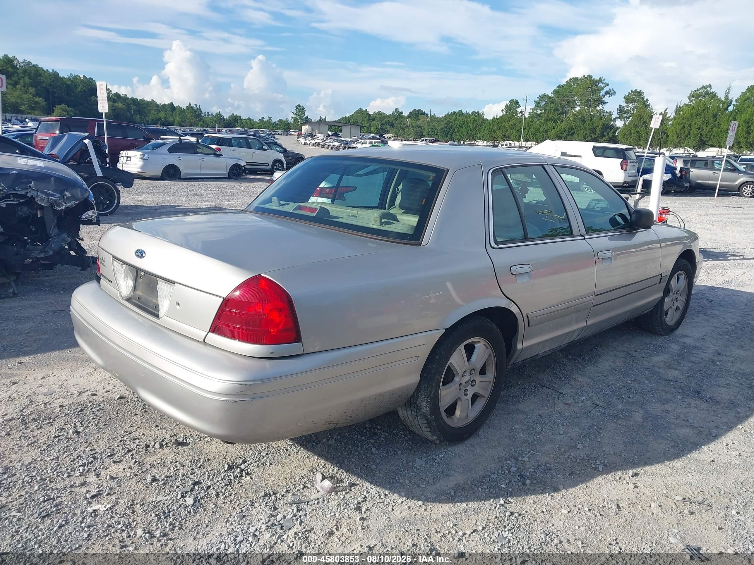 2008 Ford Crown Victoria Lx Silver vin: 2FAFP74V98X128549