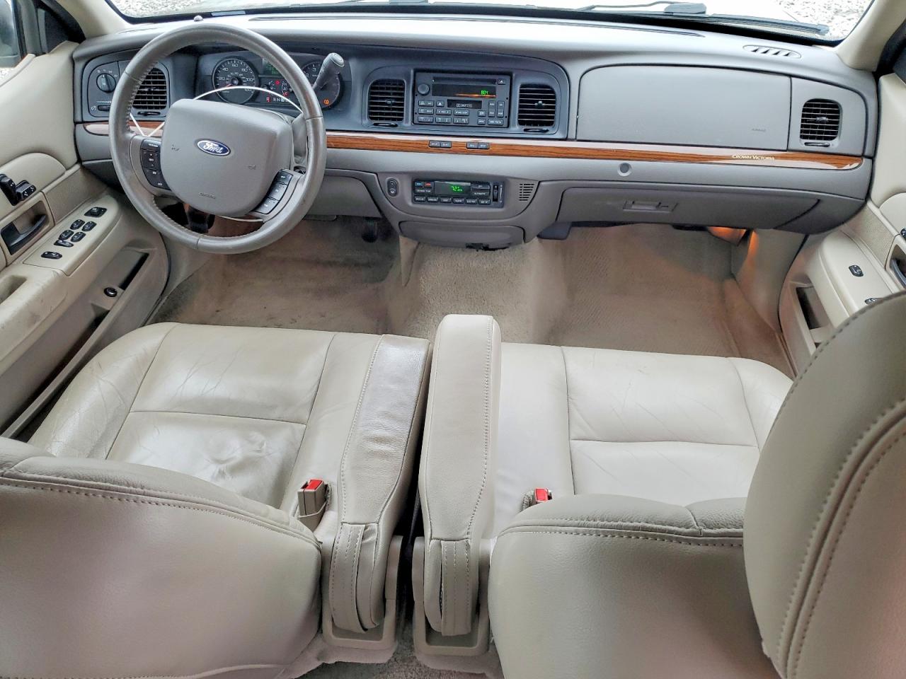 2008 Ford Crown Victoria Lx Beige vin: 2FAFP74V98X171370