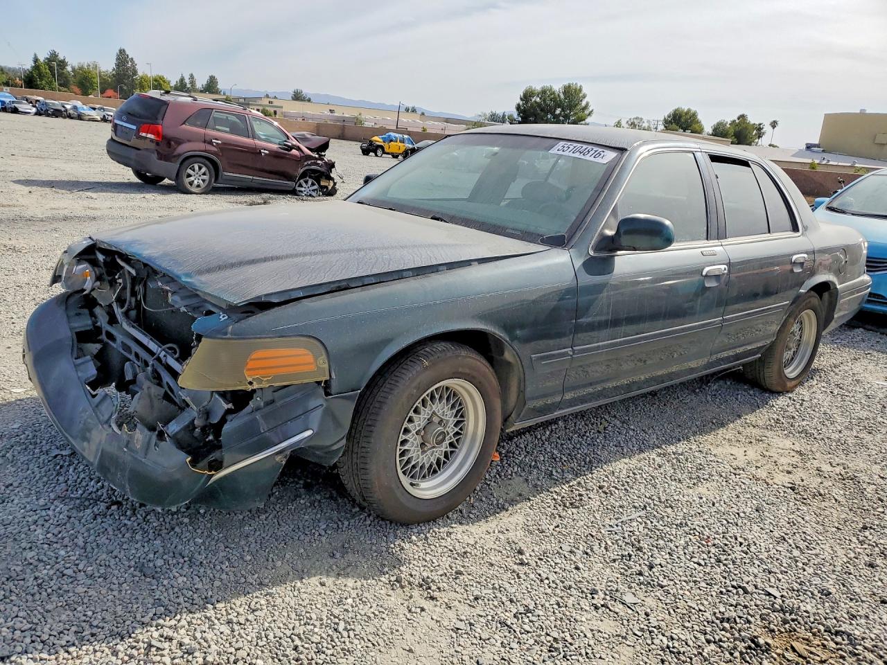 1998 Ford Crown Victoria Lx Green vin: 2FAFP74W1WX172857