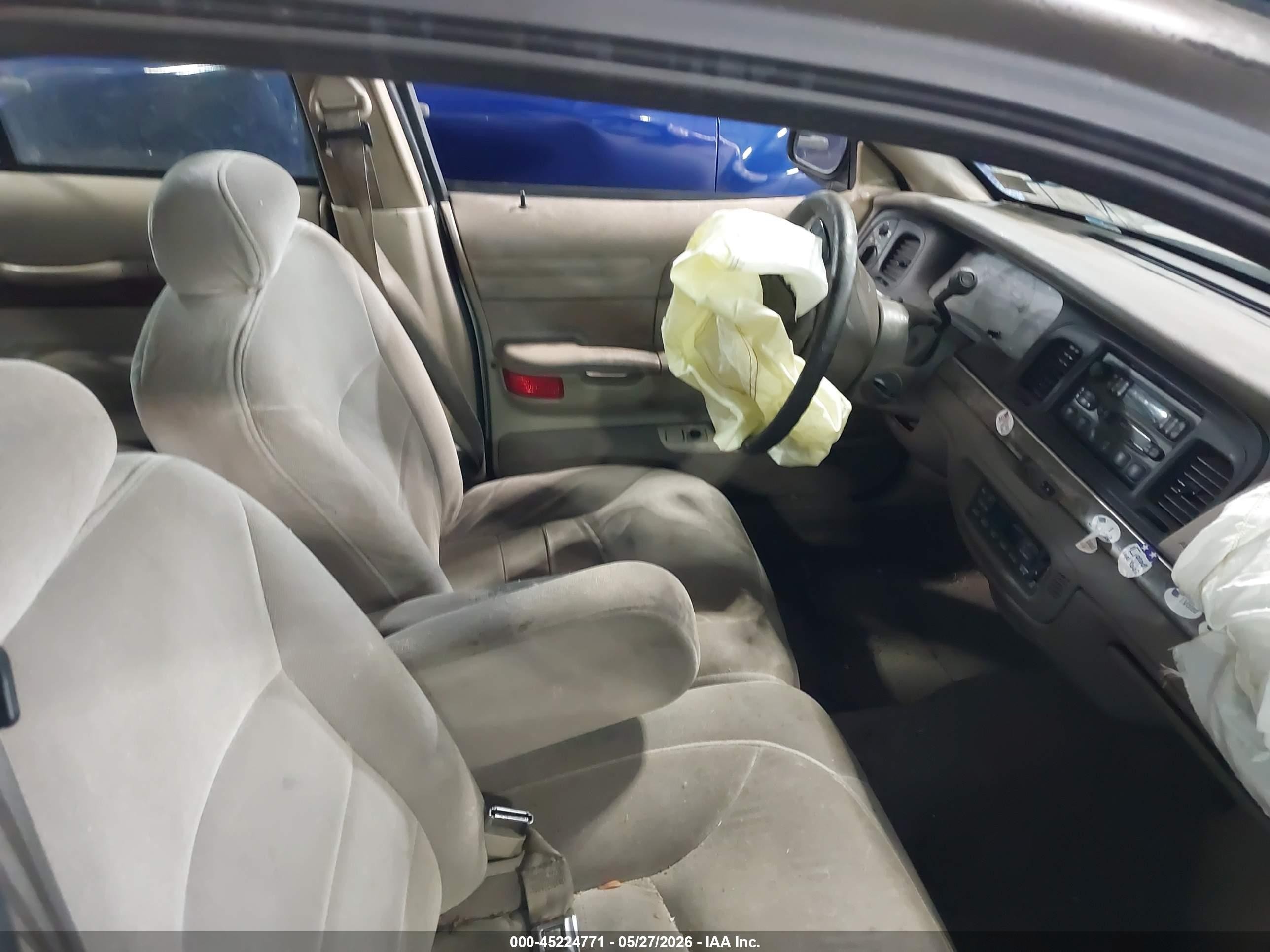 2000 Ford Crown Victoria Lx Beige vin: 2FAFP74W1YX144530