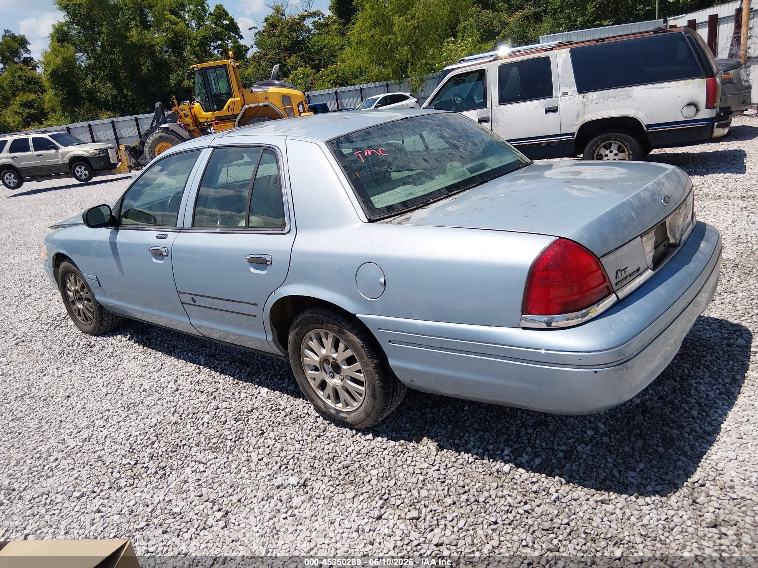 2004 Ford Crown Victoria Lx Blue vin: 2FAFP74W24X130551