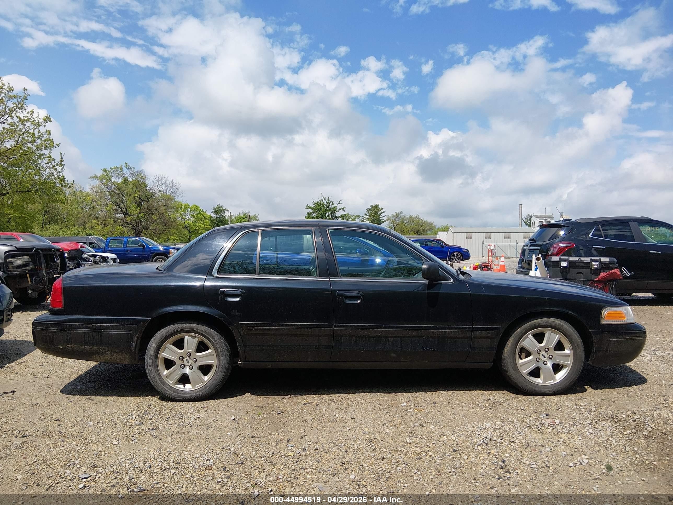 2004 Ford Crown Victoria Lx Black vin: 2FAFP74W24X152579