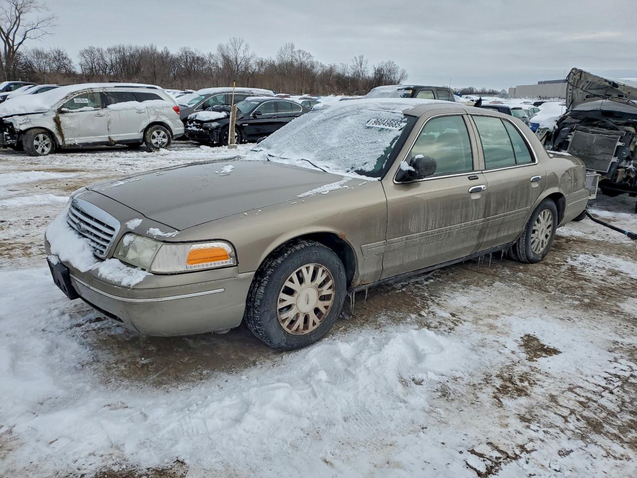 2005 Ford Crown Victoria Lx Brown vin: 2FAFP74W25X110446