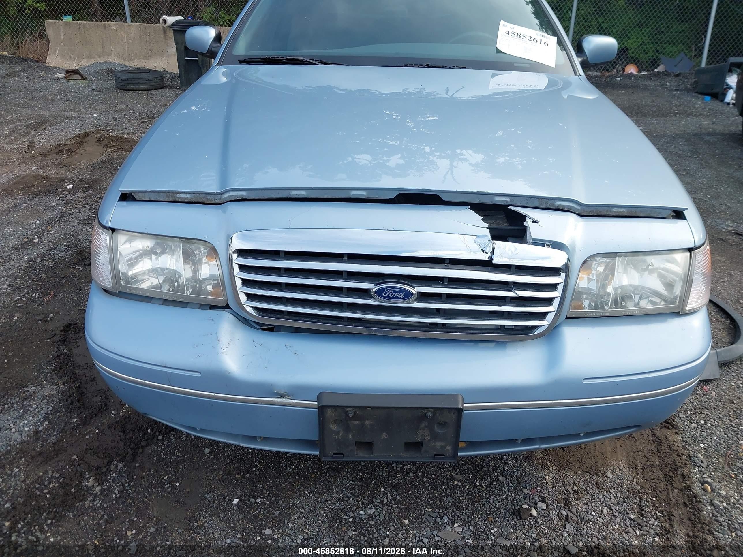 1999 Ford Crown Victoria Lx Light Blue vin: 2FAFP74W2XX123359