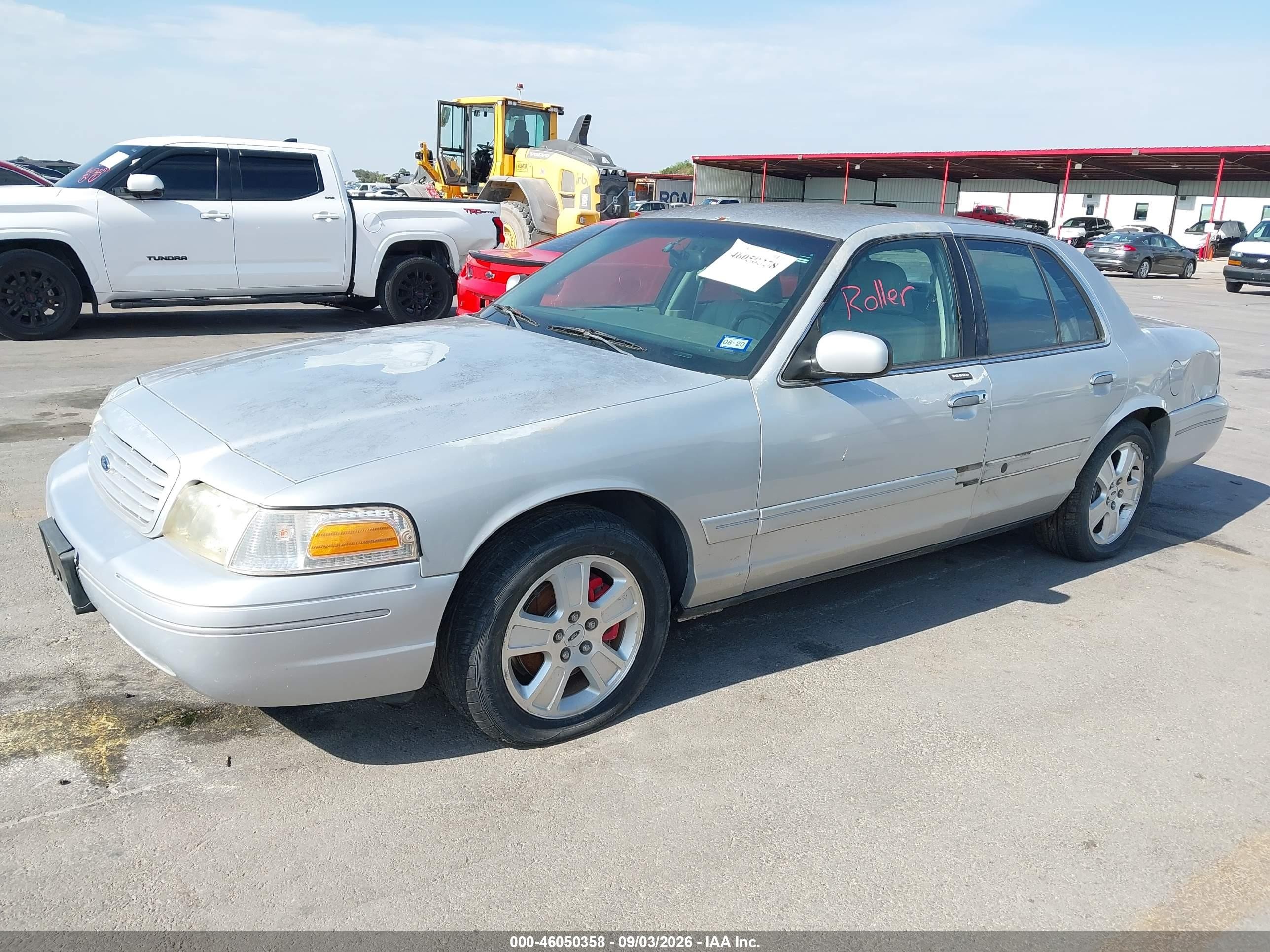 2003 Ford Crown Victoria Lx Silver vin: 2FAFP74W33X154968