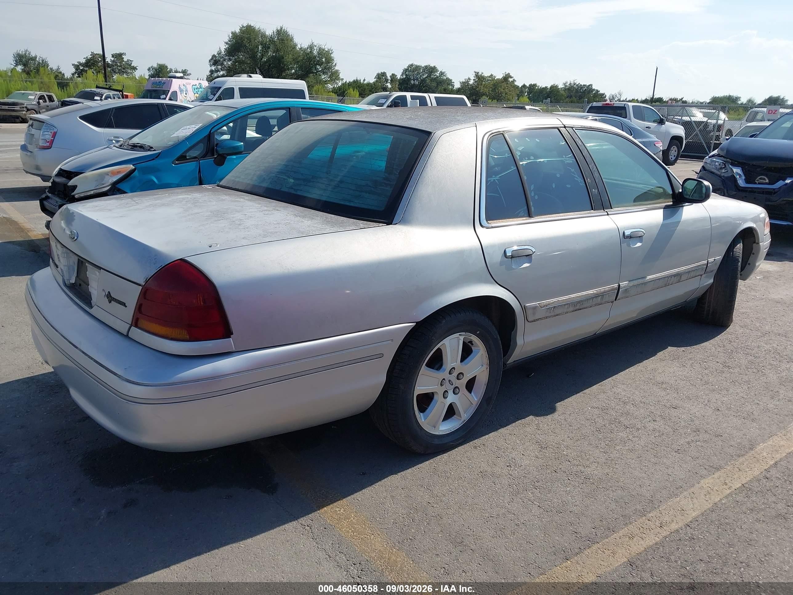 2003 Ford Crown Victoria Lx Silver vin: 2FAFP74W33X154968