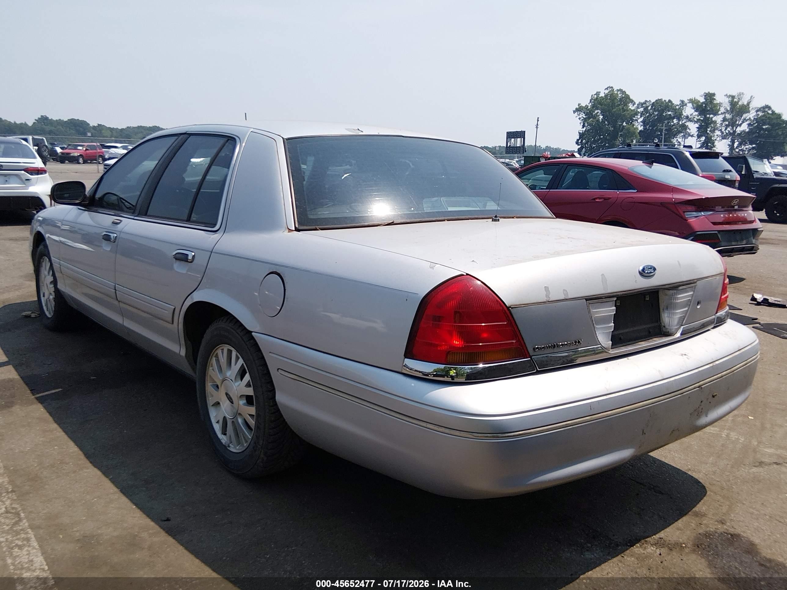 2003 Ford Crown Victoria Lx Gray vin: 2FAFP74W33X164769