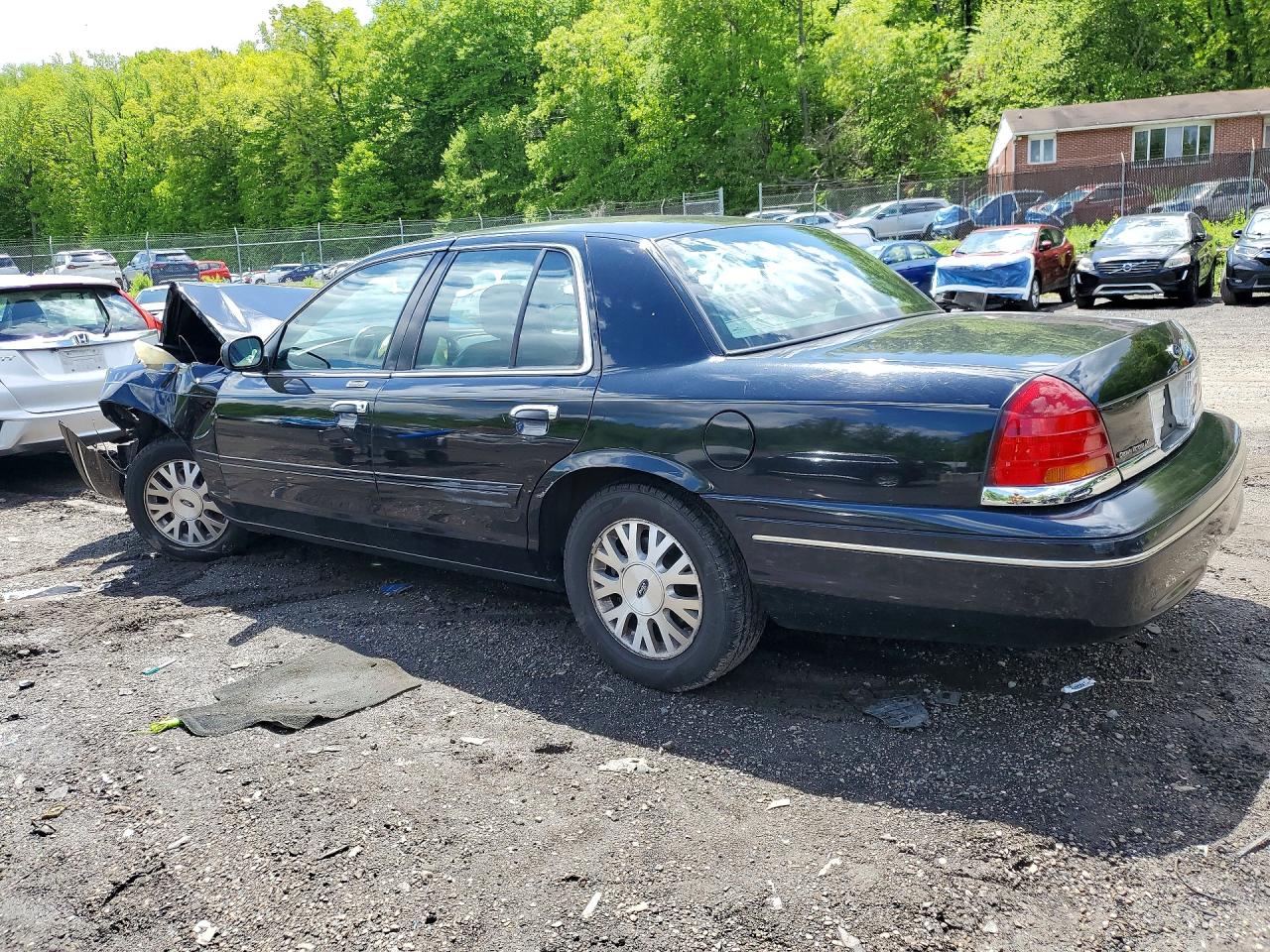 2003 Ford Crown Victoria Lx Black vin: 2FAFP74W53X143647