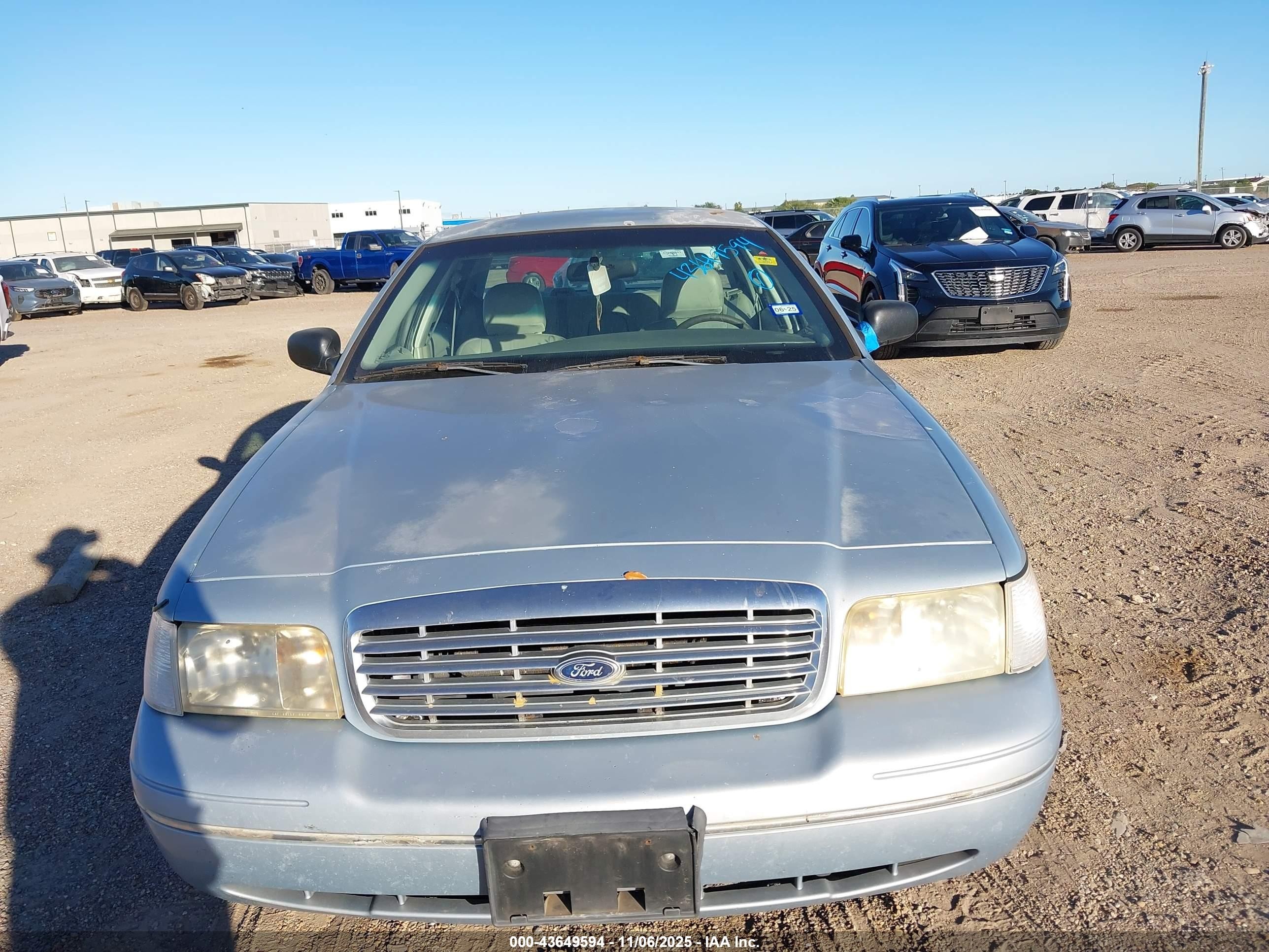2003 Ford Crown Victoria Lx Синий vin: 2FAFP74W53X208593