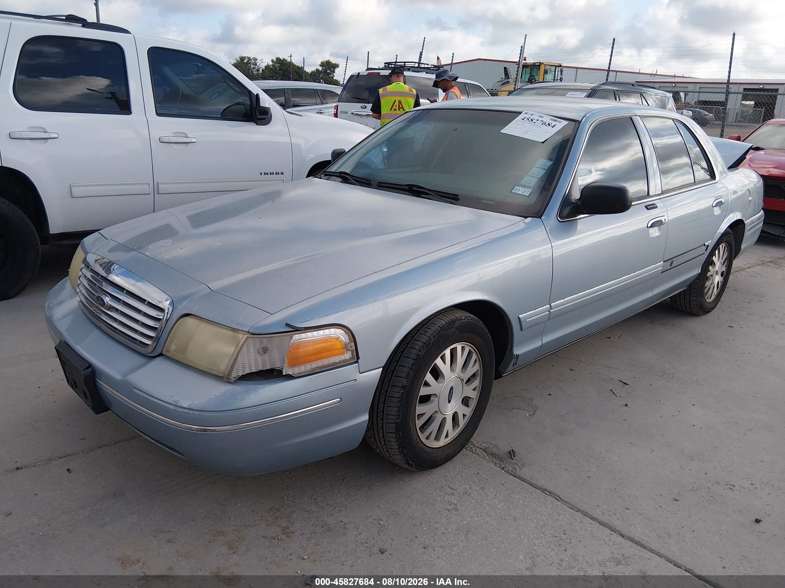2004 Ford Crown Victoria Lx Blue vin: 2FAFP74W54X125067