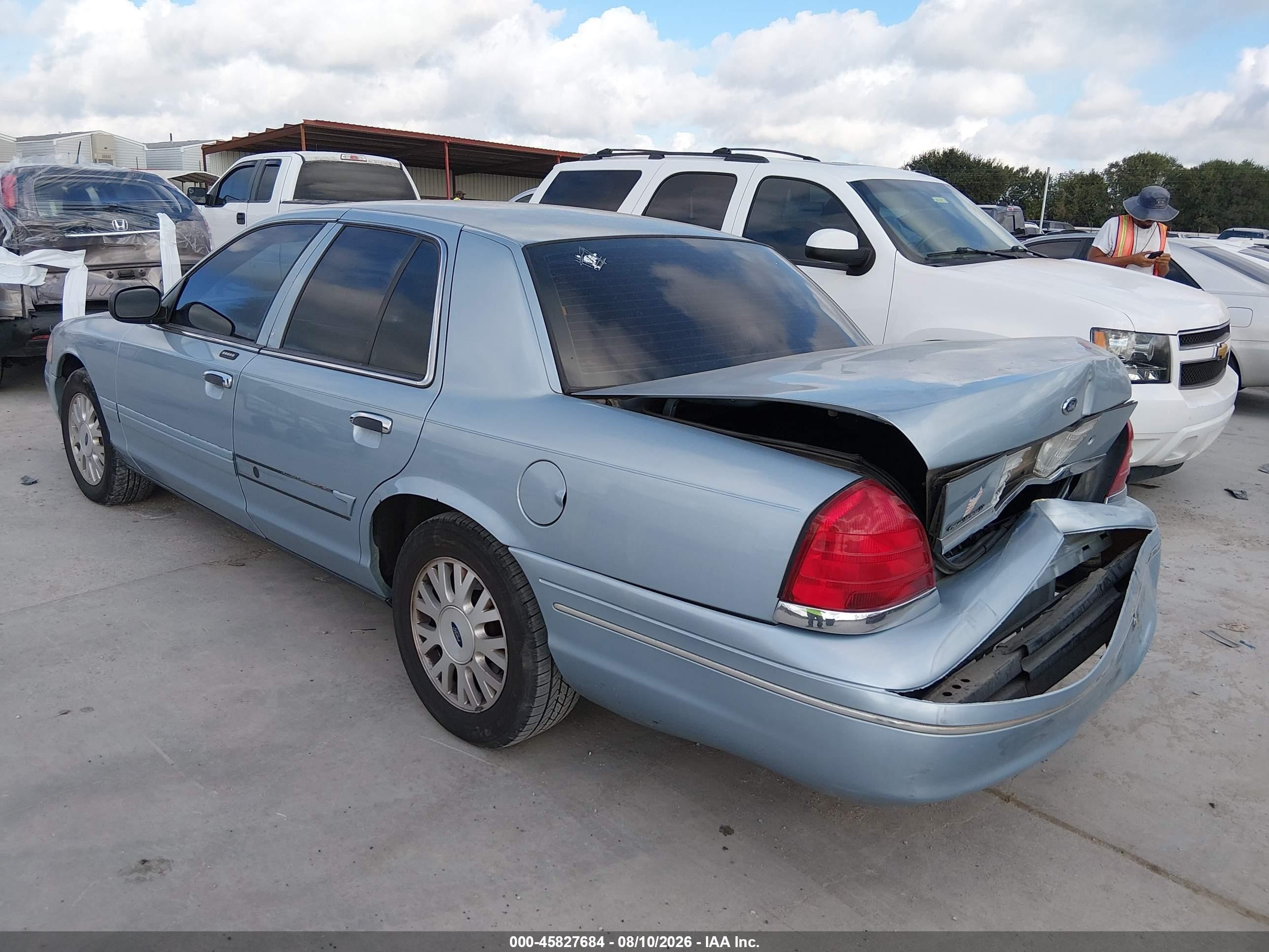 2004 Ford Crown Victoria Lx Blue vin: 2FAFP74W54X125067