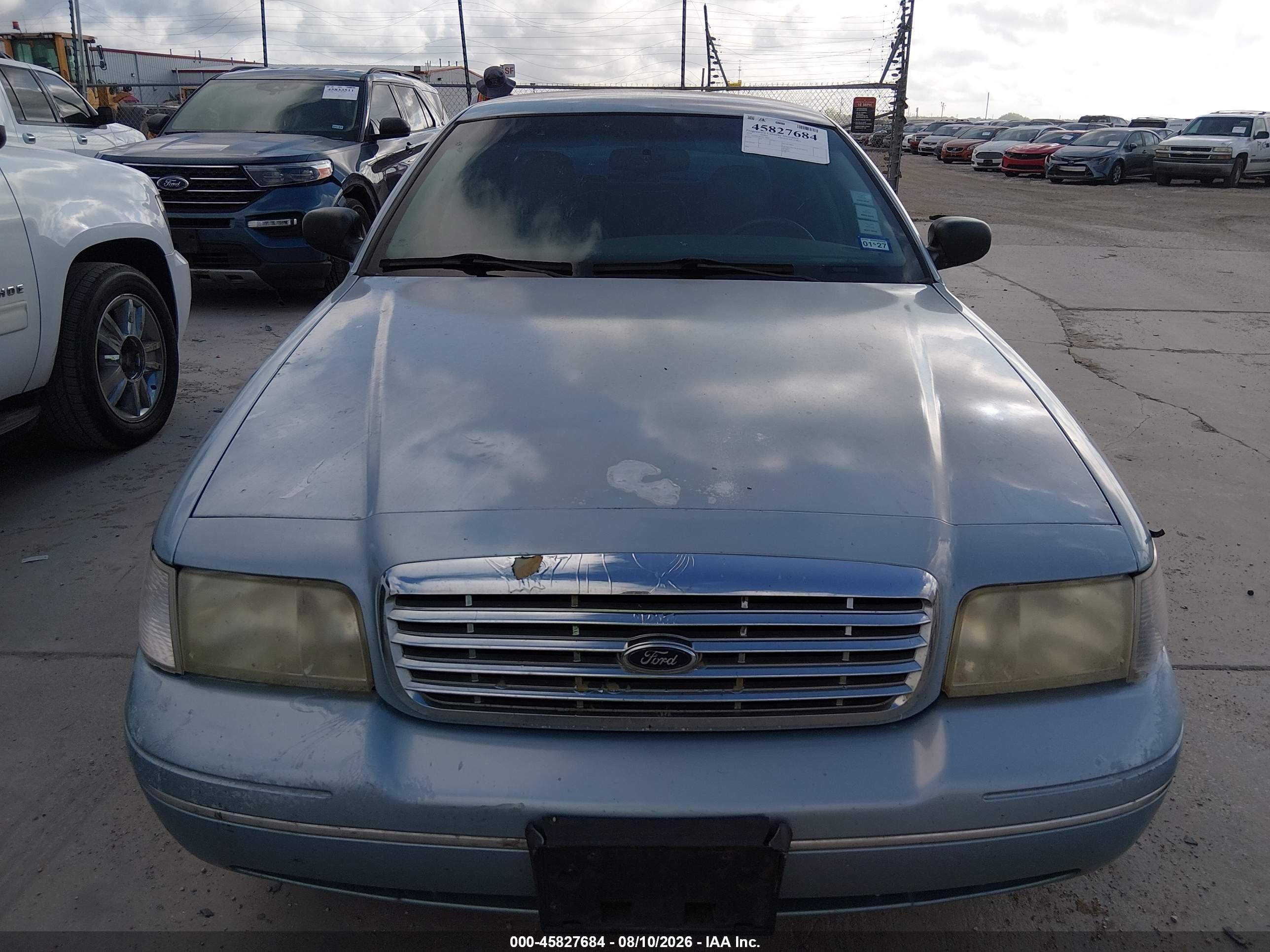 2004 Ford Crown Victoria Lx Blue vin: 2FAFP74W54X125067