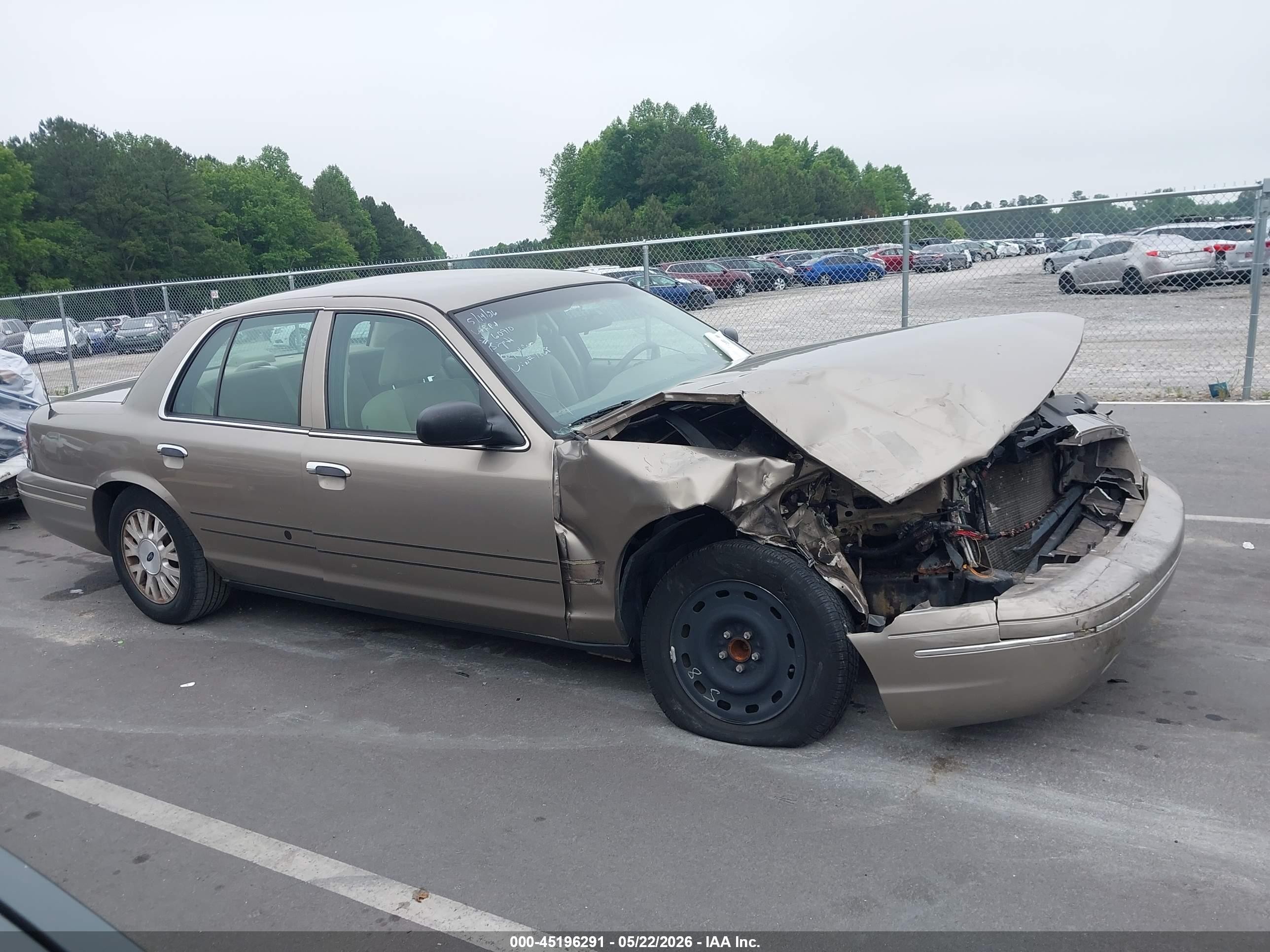 2005 Ford Crown Victoria Lx/lx Sport Gold vin: 2FAFP74W55X101868