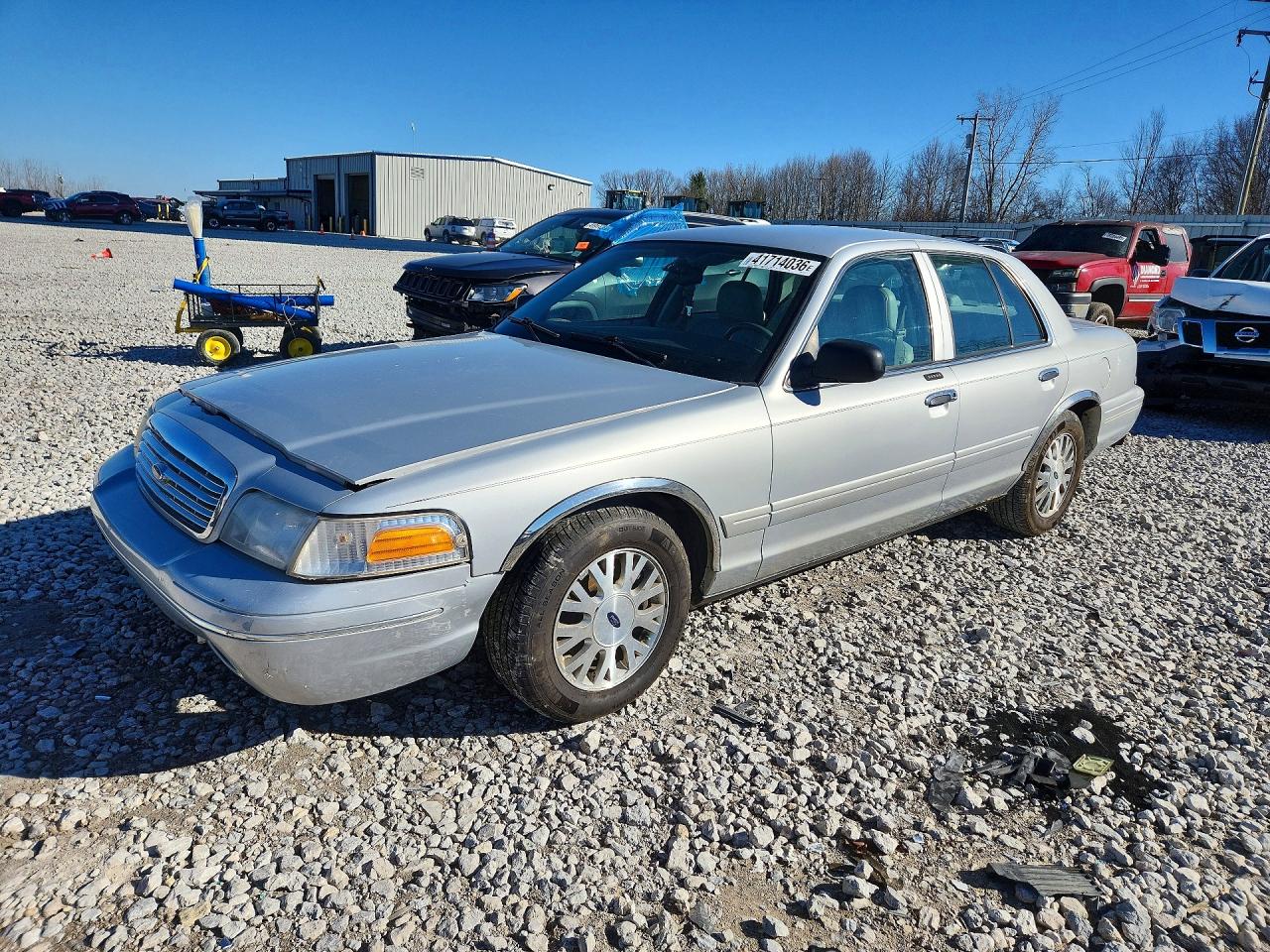 2003 Ford Crown Victoria Lx Silver vin: 2FAFP74W63X191433