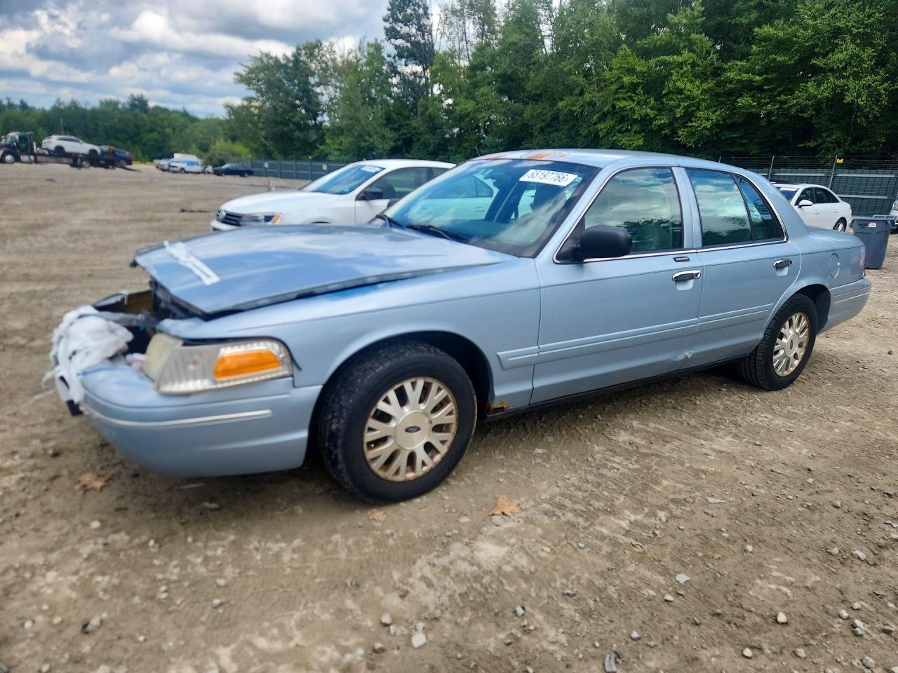 2004 Ford Crown Victoria Lx Blue vin: 2FAFP74W64X126003