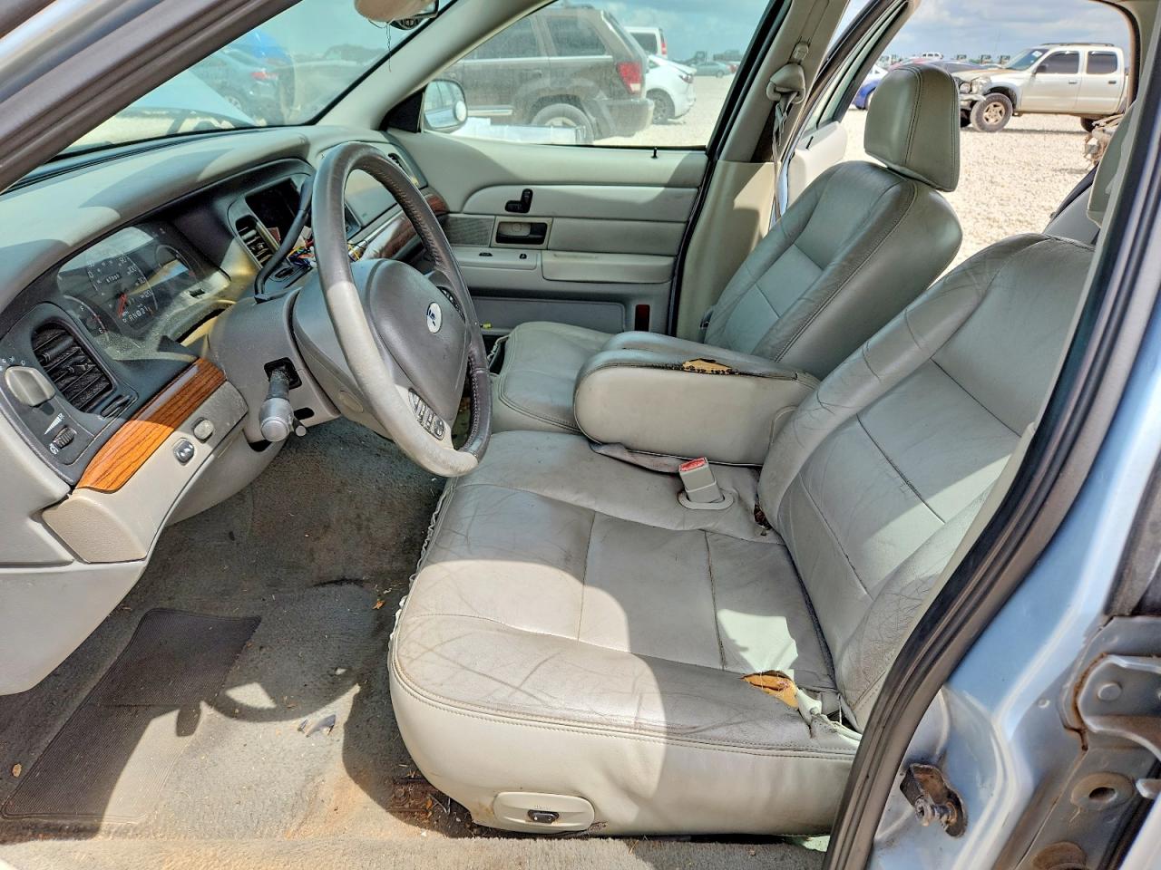 2003 Ford Crown Victoria Lx Blue vin: 2FAFP74W73X130625