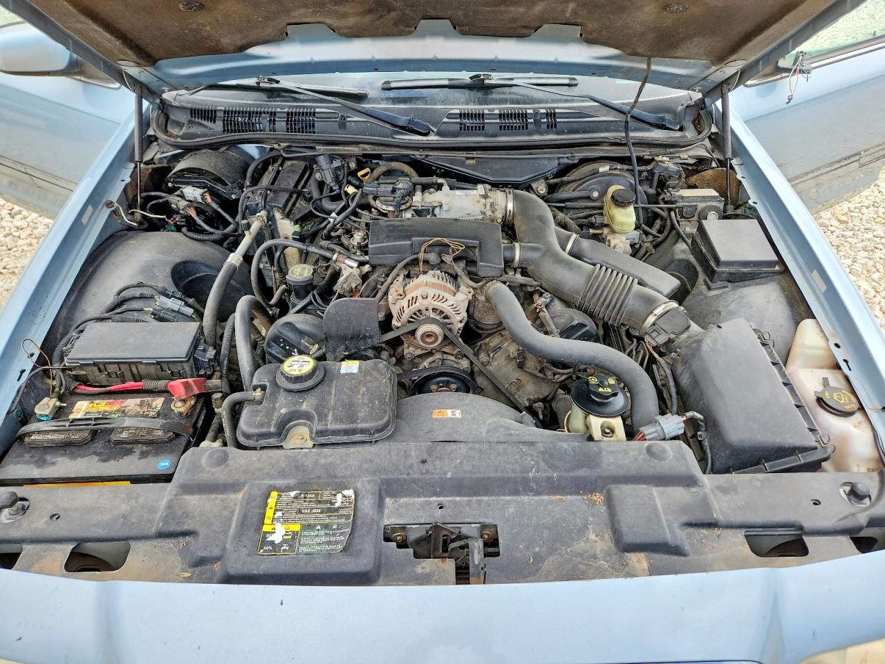 2003 Ford Crown Victoria Lx Blue vin: 2FAFP74W73X130625