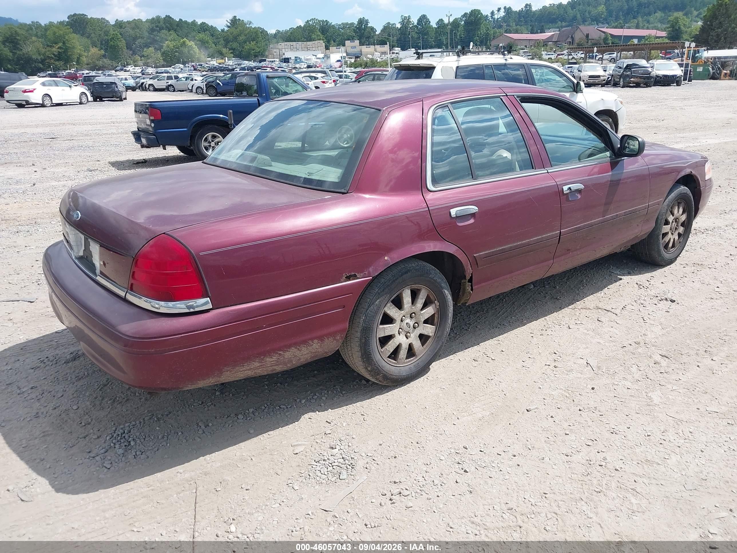 2006 Ford Crown Victoria Lx/lx Sport Burgundy vin: 2FAFP74W76X104806