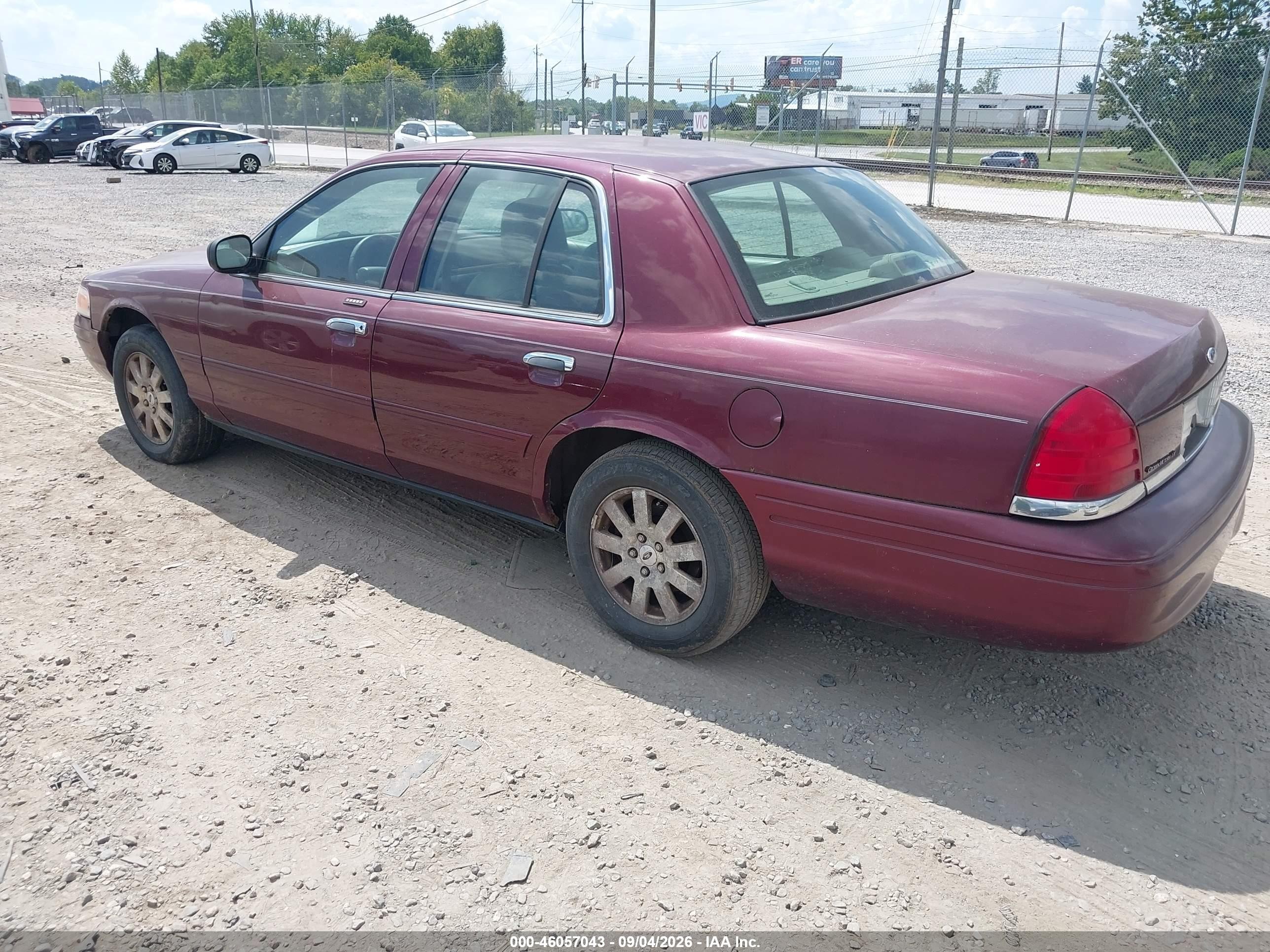 2006 Ford Crown Victoria Lx/lx Sport Burgundy vin: 2FAFP74W76X104806