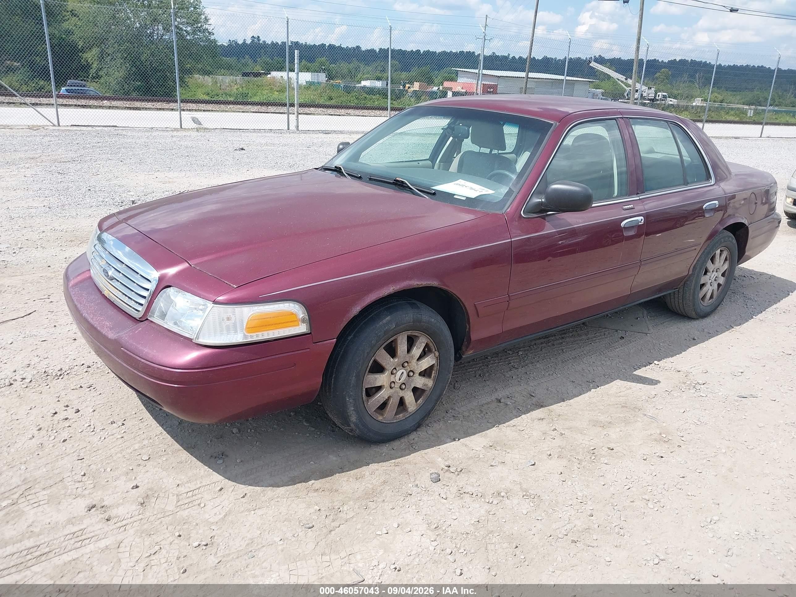 2006 Ford Crown Victoria Lx/lx Sport Burgundy vin: 2FAFP74W76X104806