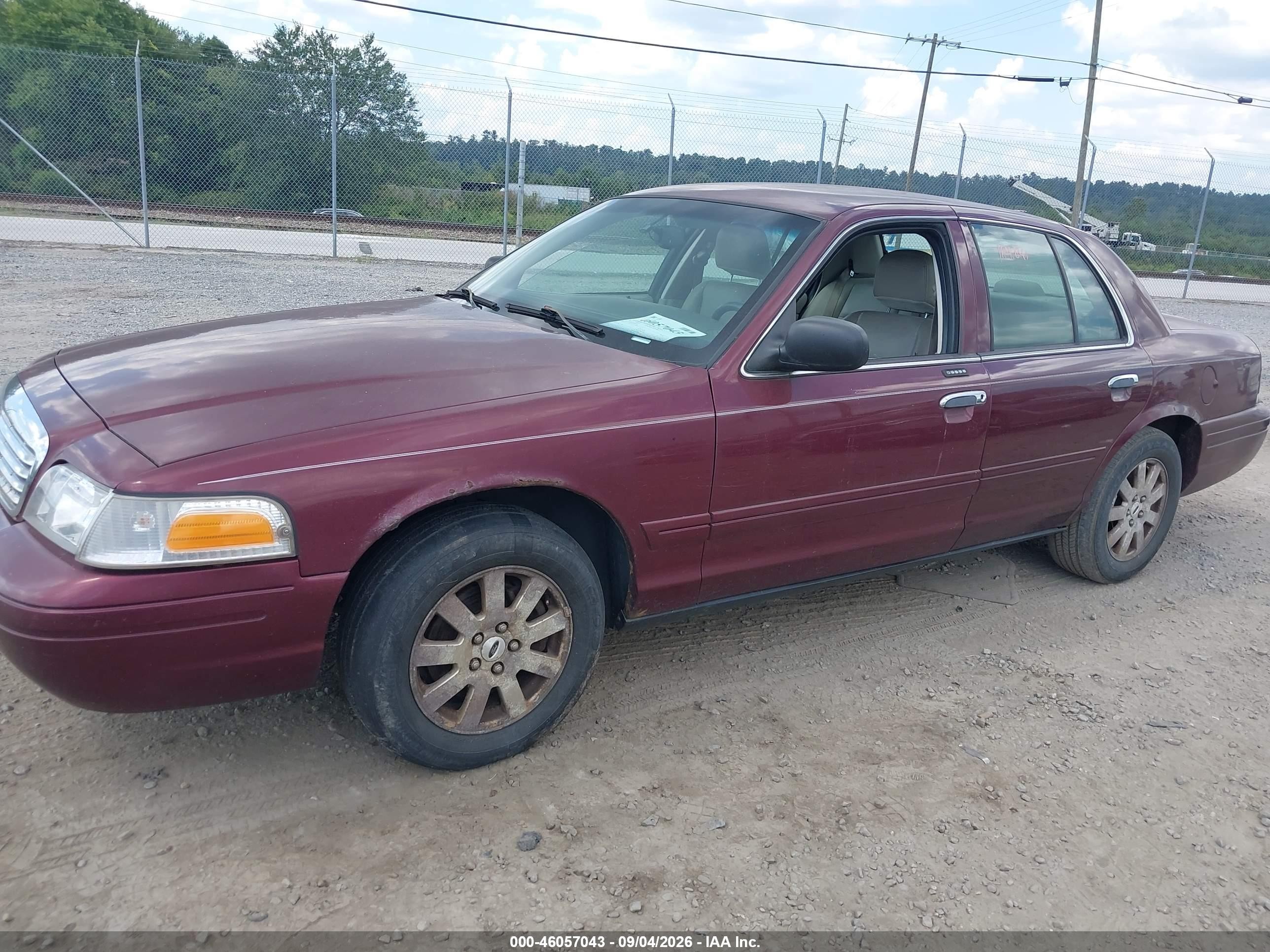 2006 Ford Crown Victoria Lx/lx Sport Burgundy vin: 2FAFP74W76X104806