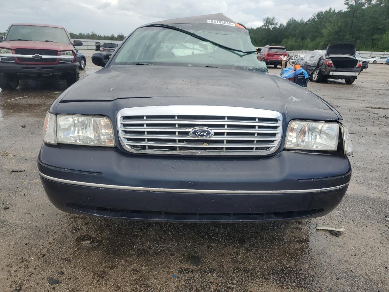 2001 Ford Crown Victoria Lx Blue vin: 2FAFP74W81X141792