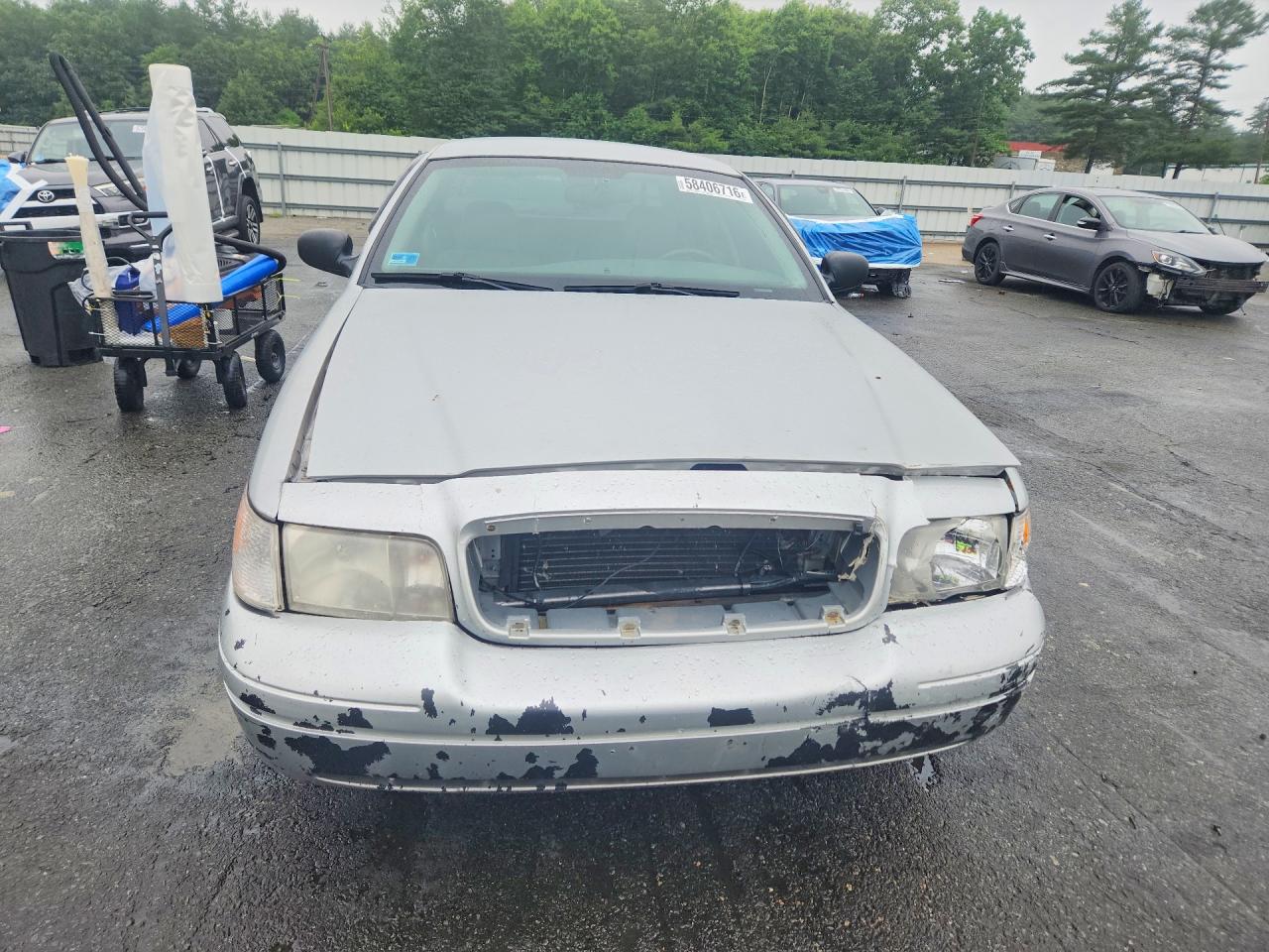 2004 Ford Crown Victoria Lx Silver vin: 2FAFP74W84X186462
