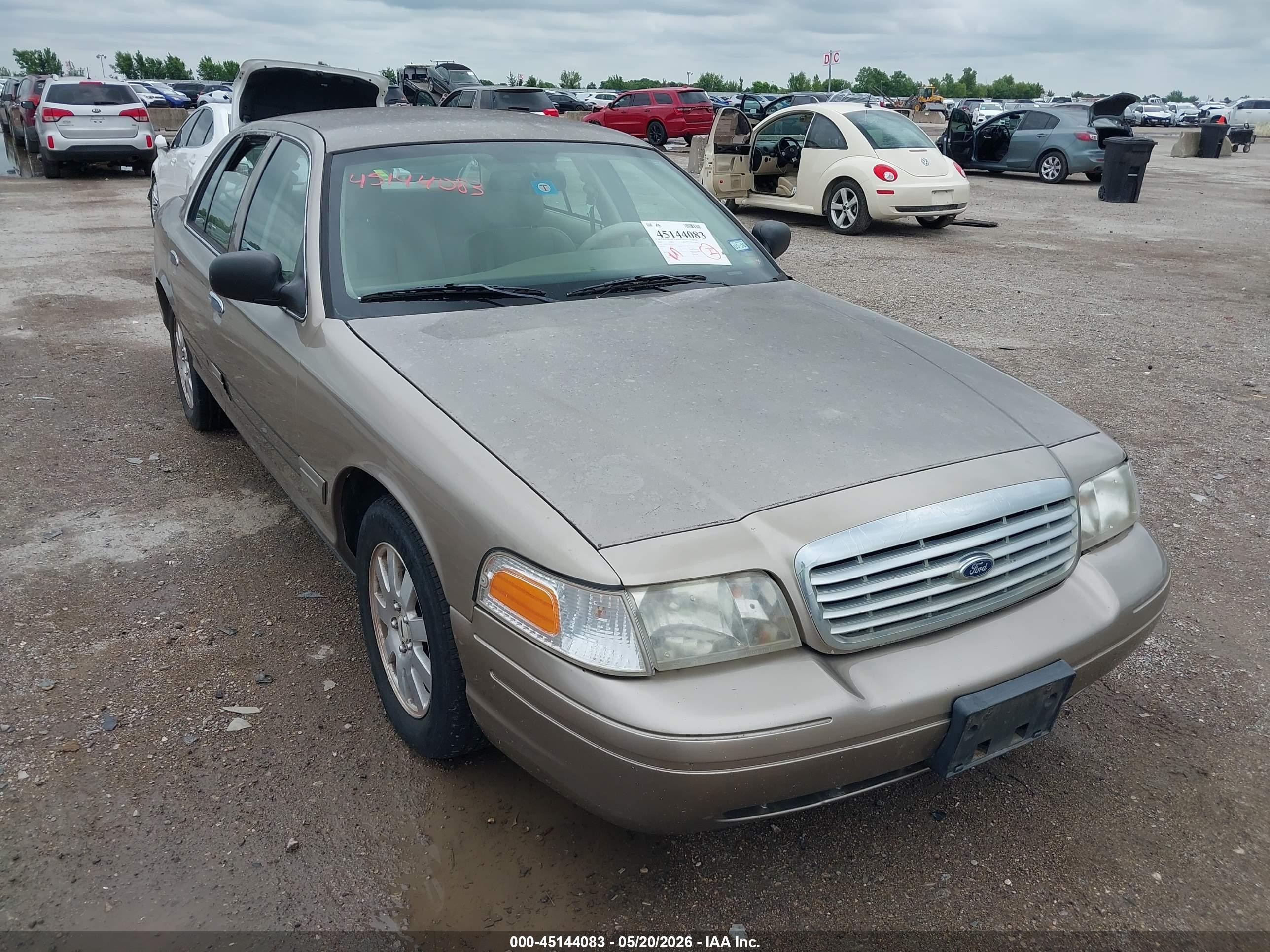 2006 Ford Crown Victoria Lx/lx Sport Gold vin: 2FAFP74W86X132355