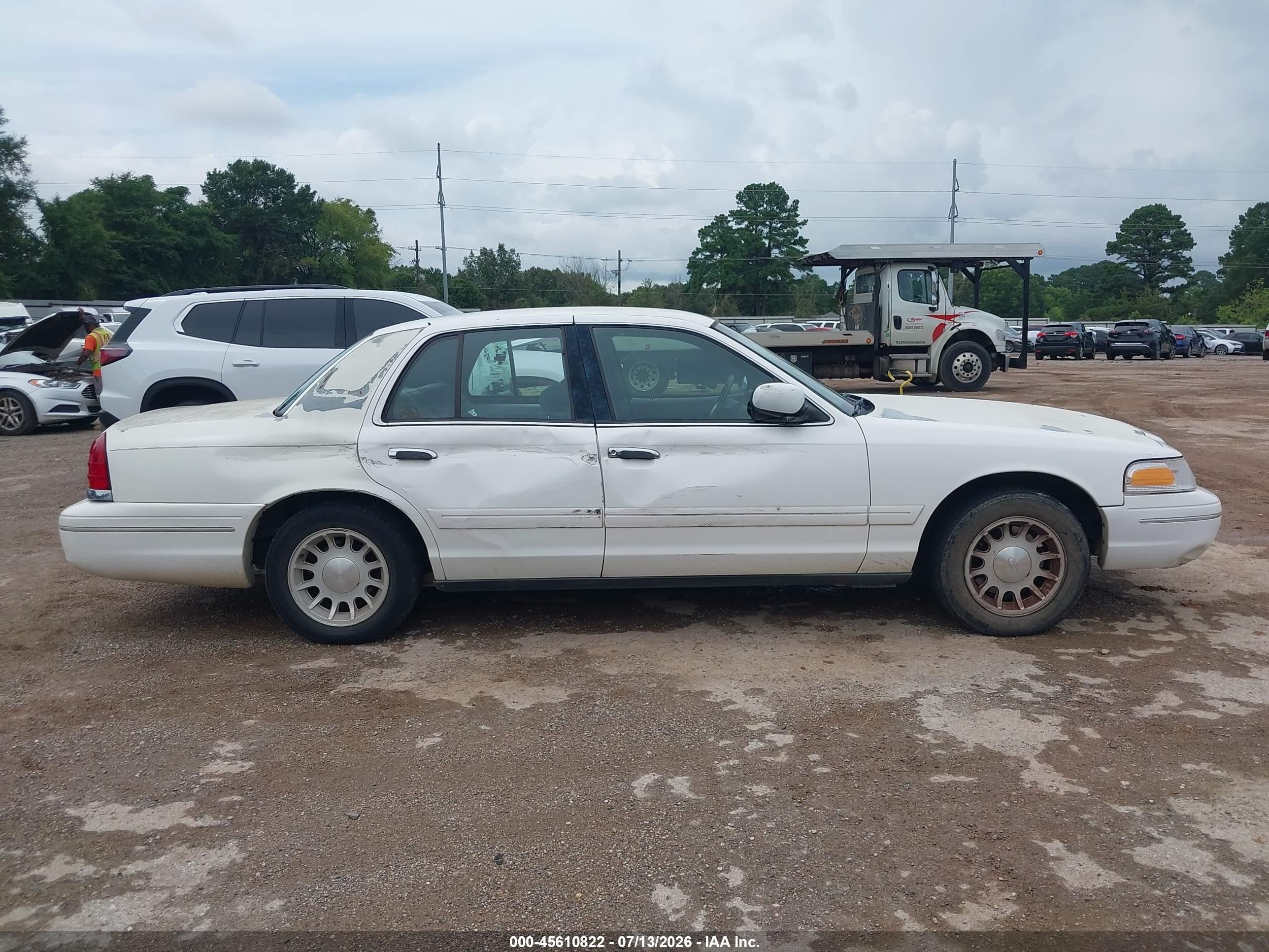 1999 Ford Crown Victoria Lx White vin: 2FAFP74W8XX220730