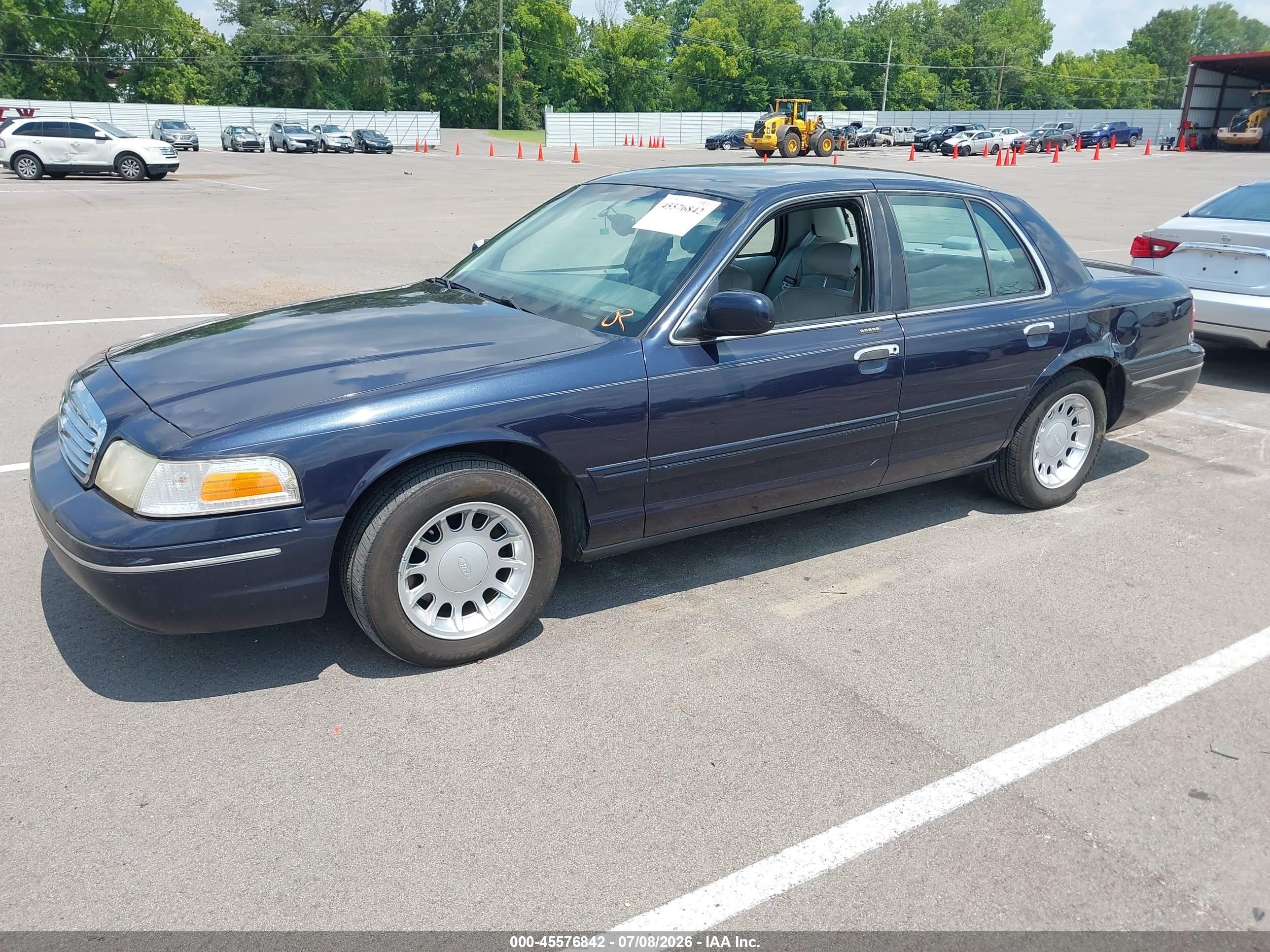 2000 Ford Crown Victoria Lx Blue vin: 2FAFP74W8YX150101