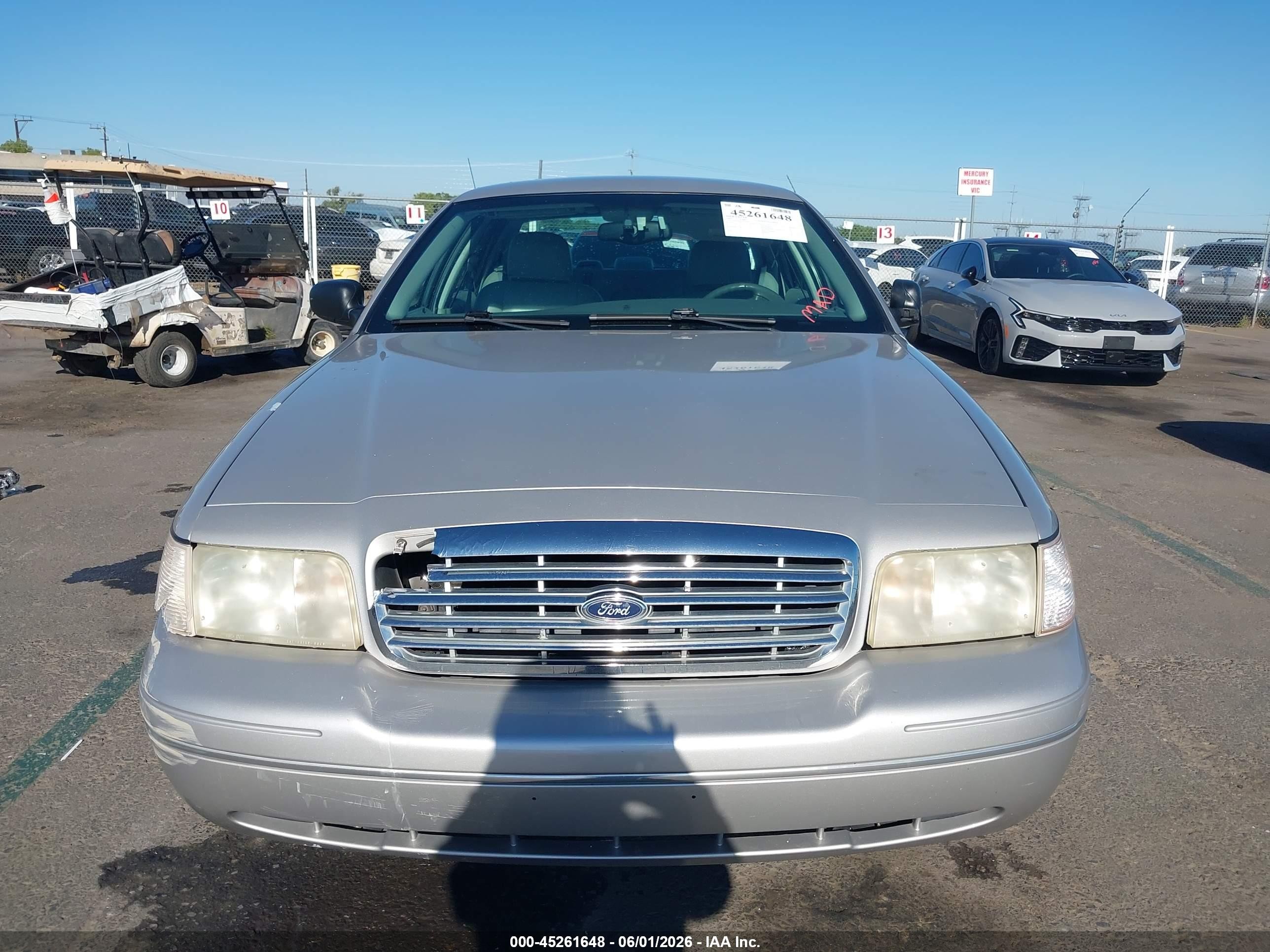 2003 Ford Crown Victoria Lx Silver vin: 2FAFP74W93X197596