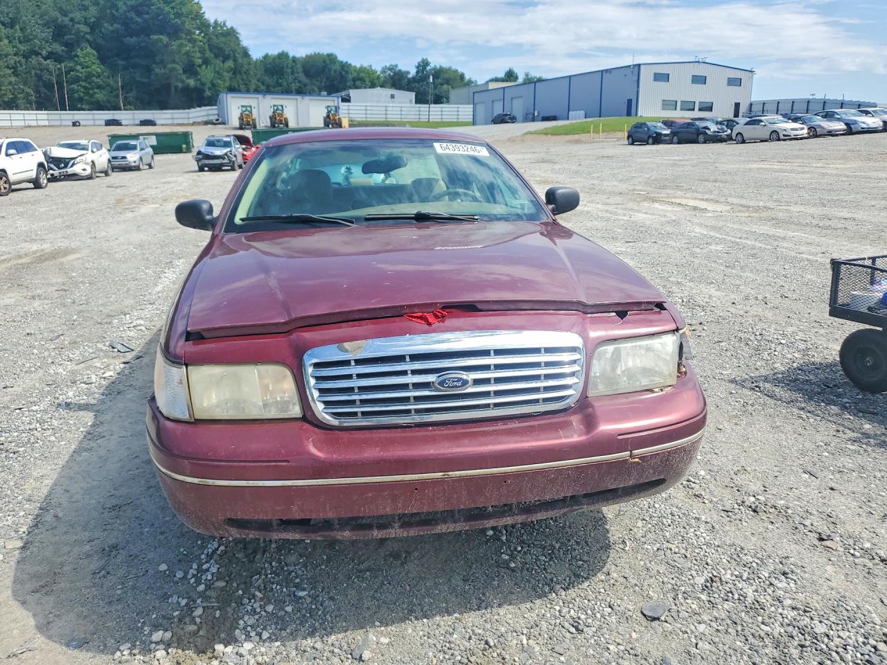2005 Ford Crown Victoria Lx Burgundy vin: 2FAFP74W95X135974