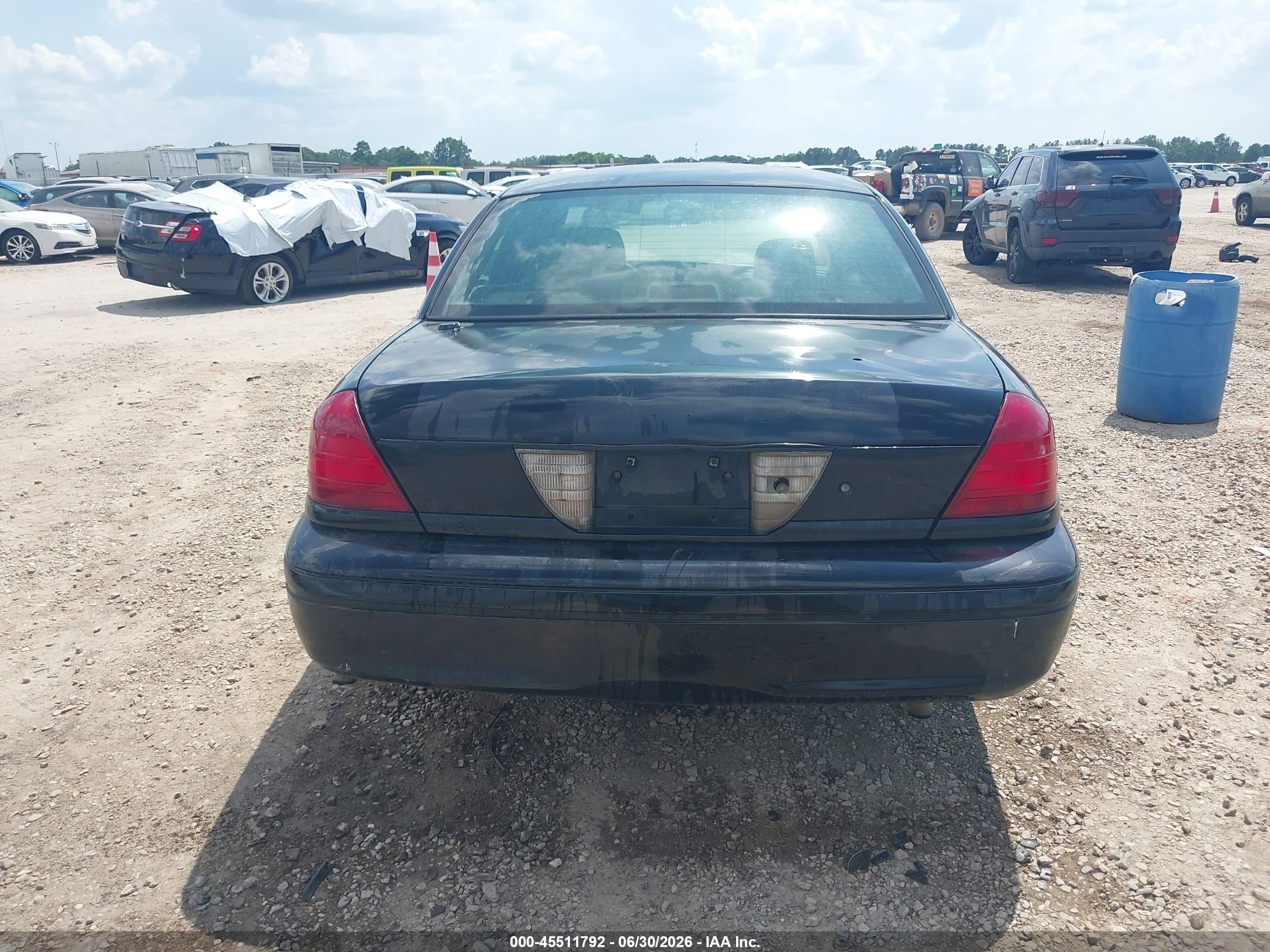 2008 Ford Crown Victoria Police/police Interceptor Black vin: 2FAHP71V08X134396