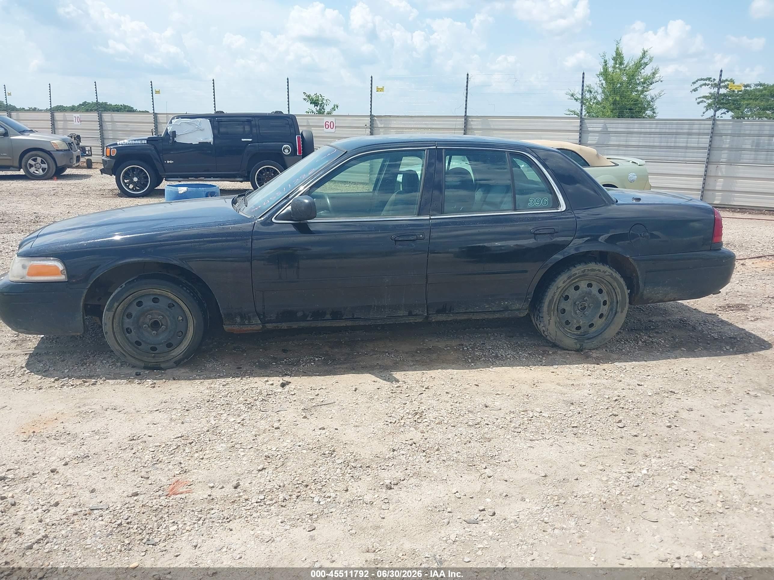 2008 Ford Crown Victoria Police/police Interceptor Black vin: 2FAHP71V08X134396