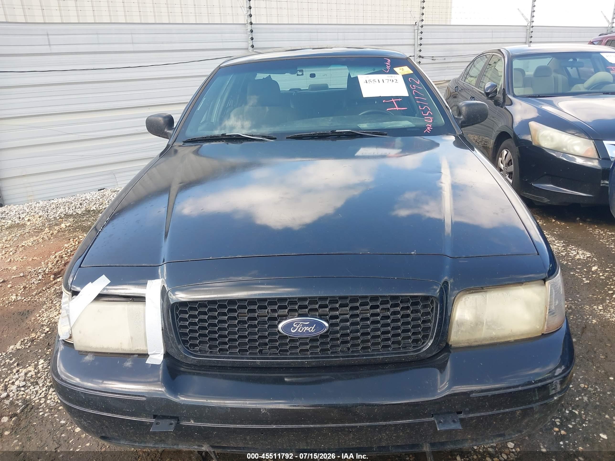2008 Ford Crown Victoria Police/police Interceptor Black vin: 2FAHP71V08X134396