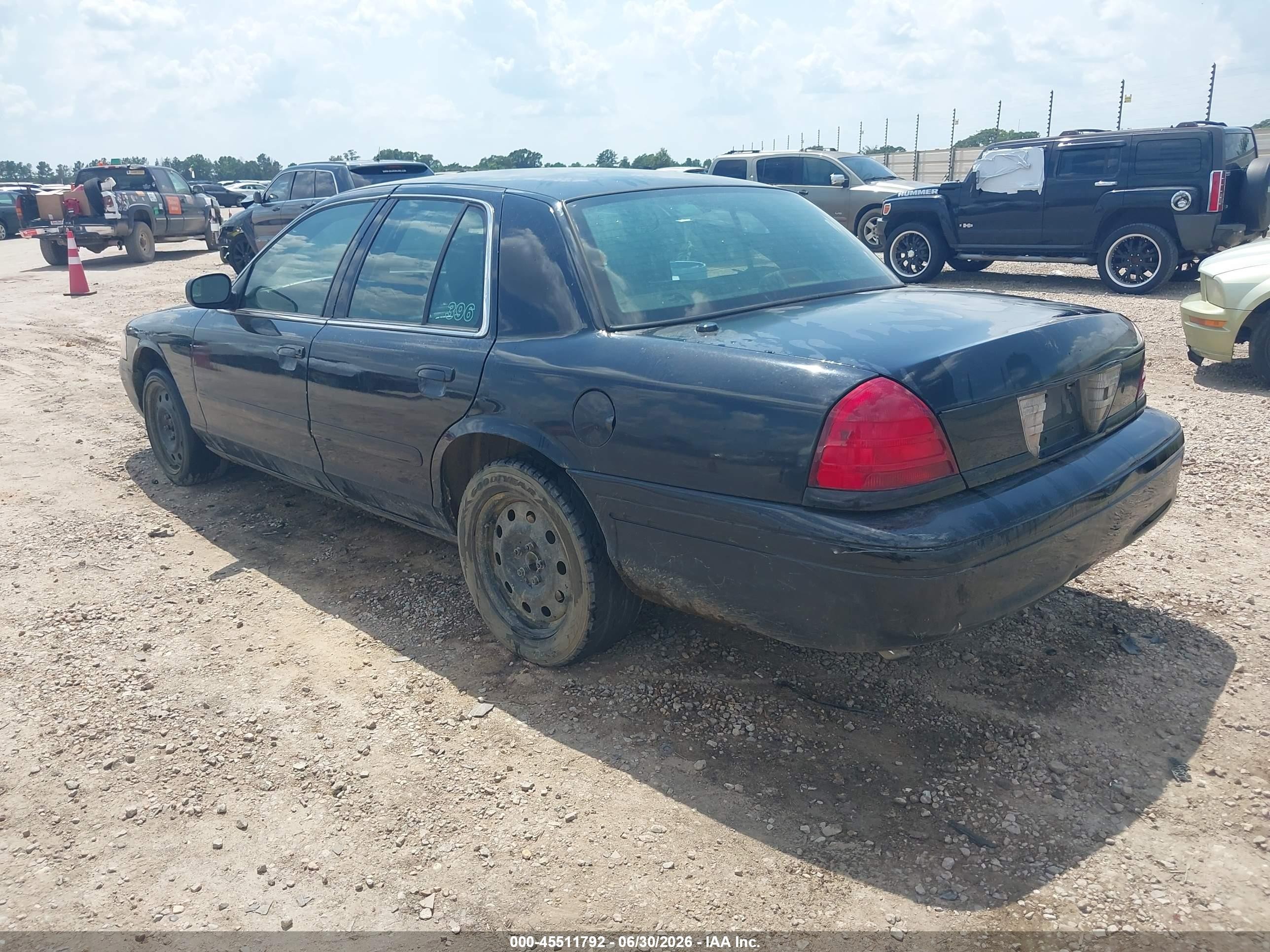 2008 Ford Crown Victoria Police/police Interceptor Black vin: 2FAHP71V08X134396