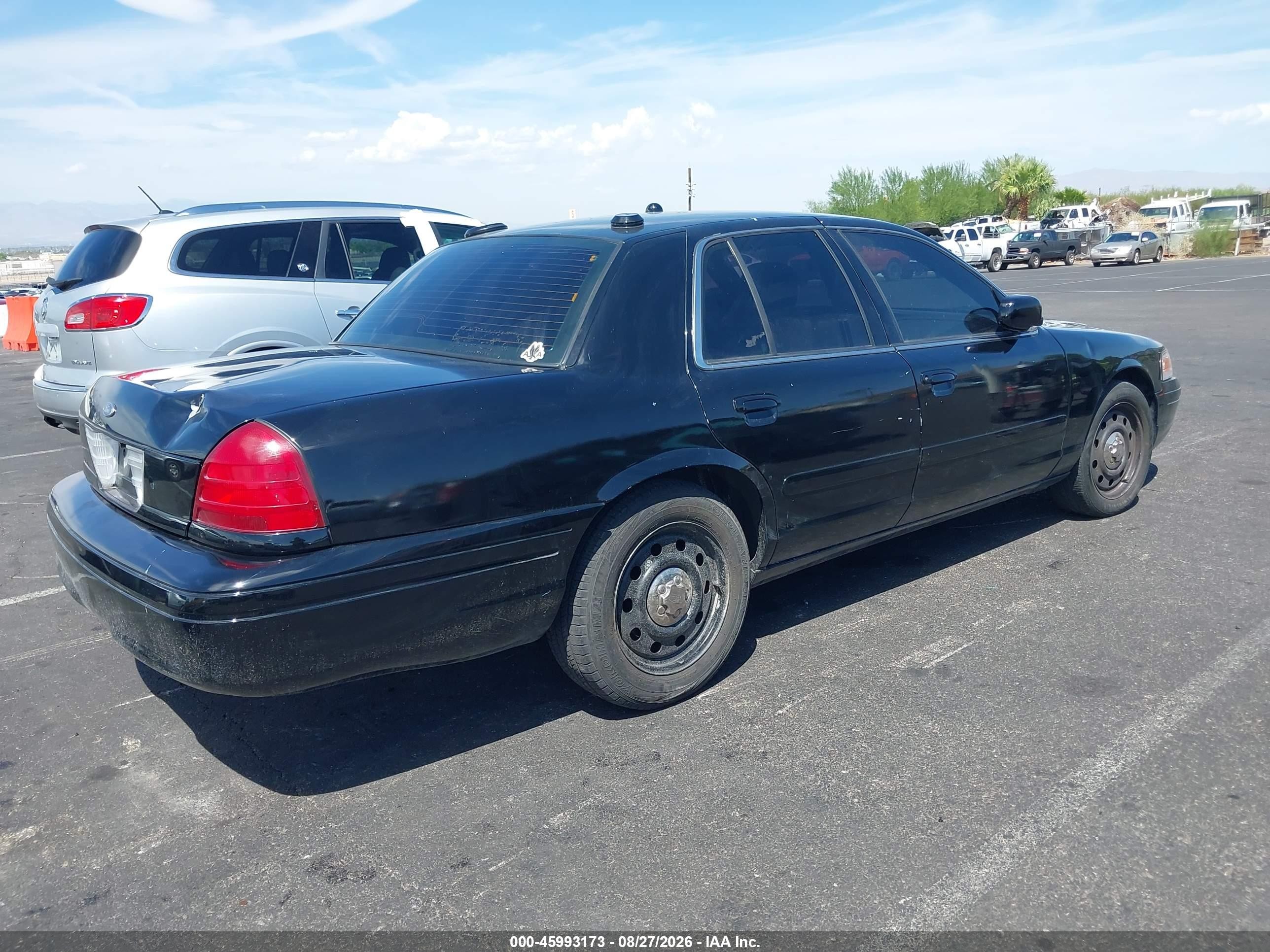 2008 Ford Crown Victoria Police/police Interceptor Black vin: 2FAHP71V08X139162