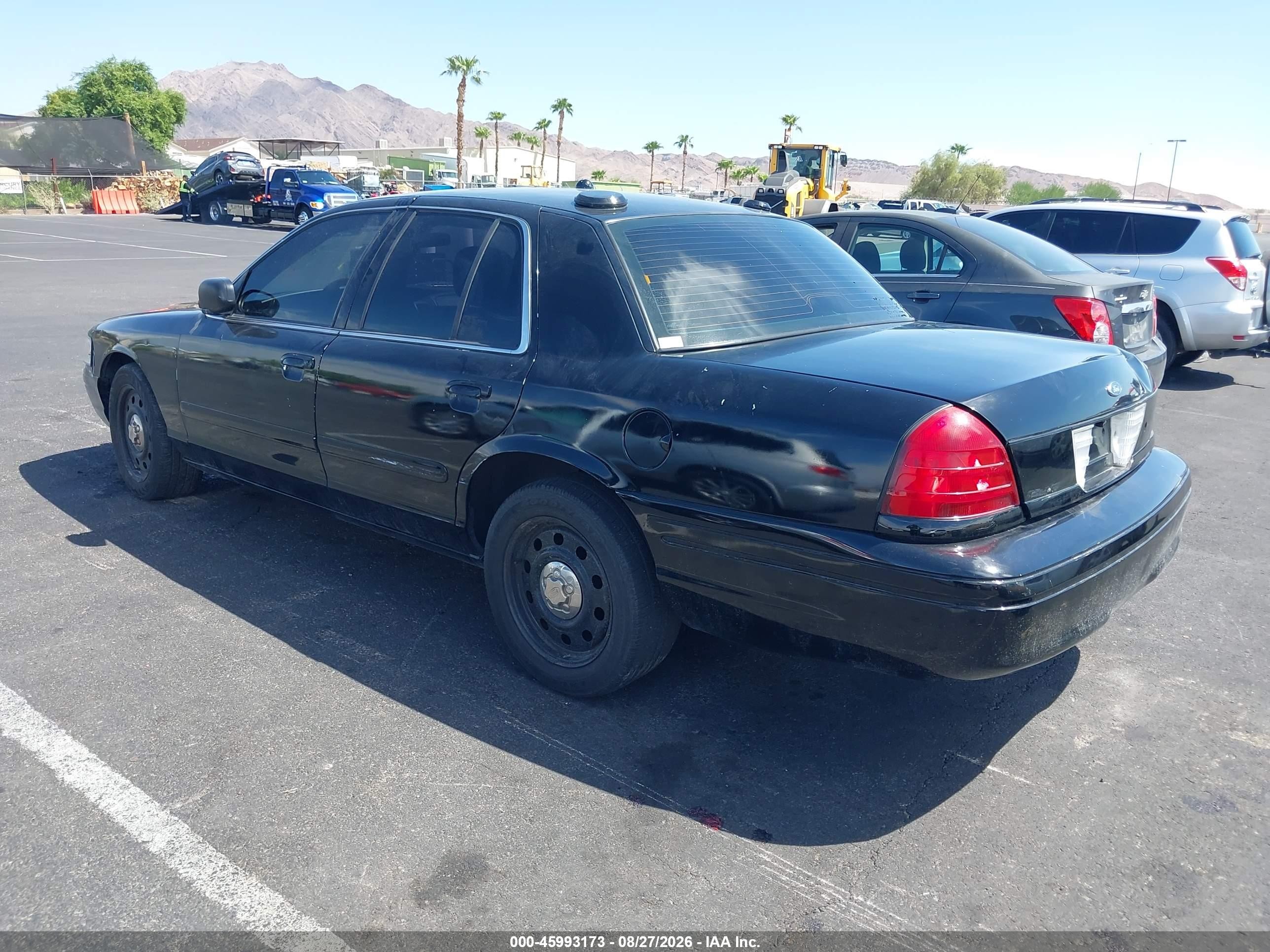 2008 Ford Crown Victoria Police/police Interceptor Black vin: 2FAHP71V08X139162