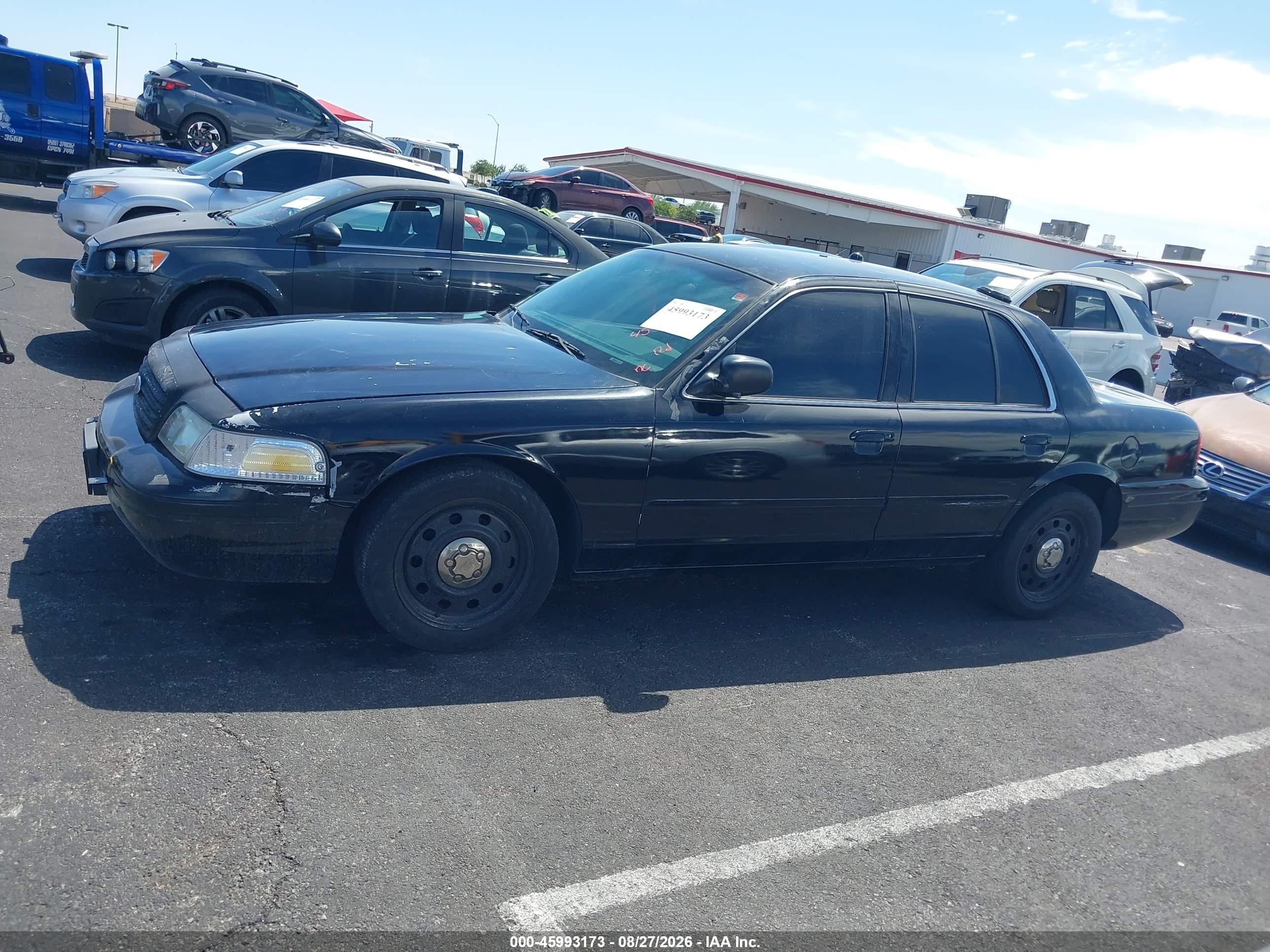 2008 Ford Crown Victoria Police/police Interceptor Black vin: 2FAHP71V08X139162