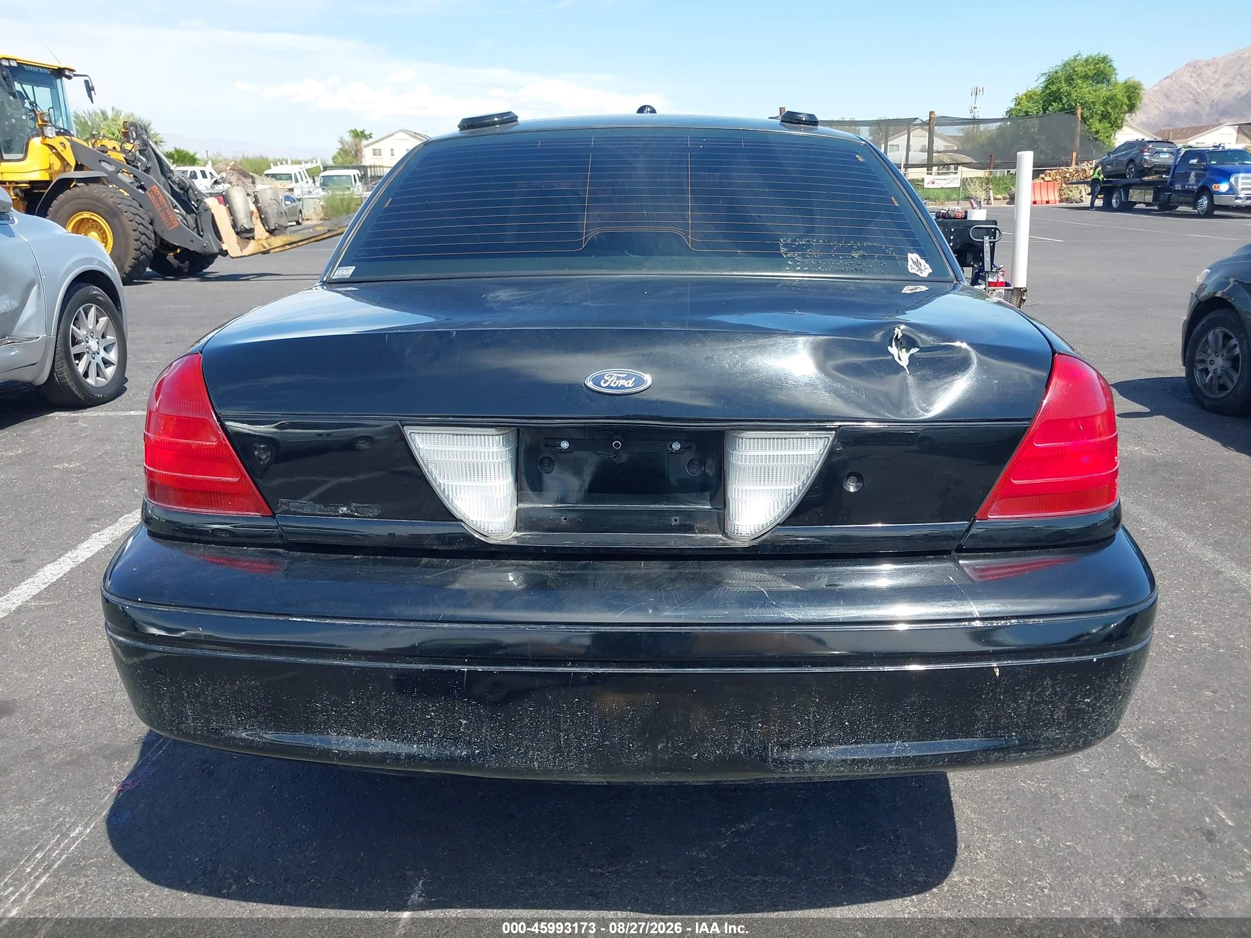 2008 Ford Crown Victoria Police/police Interceptor Black vin: 2FAHP71V08X139162