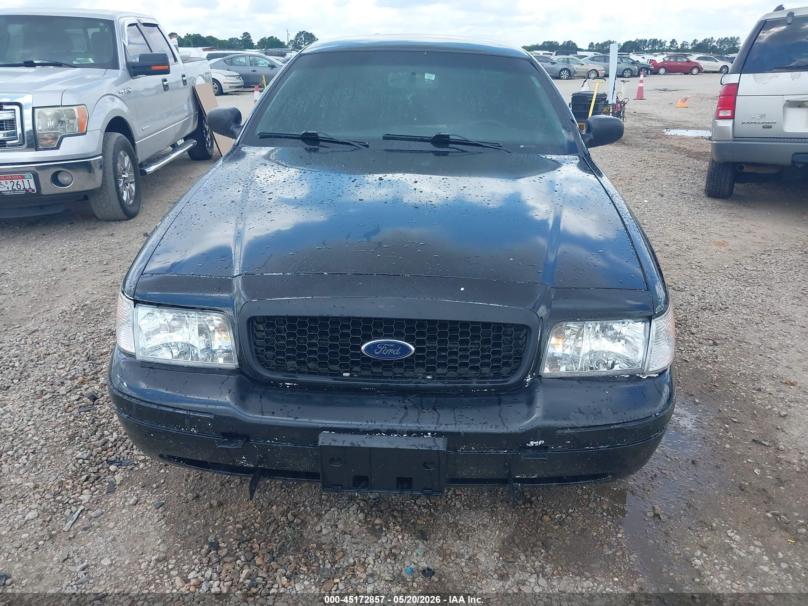 2009 Ford Crown Victoria   Black vin: 2FAHP71V09X124825
