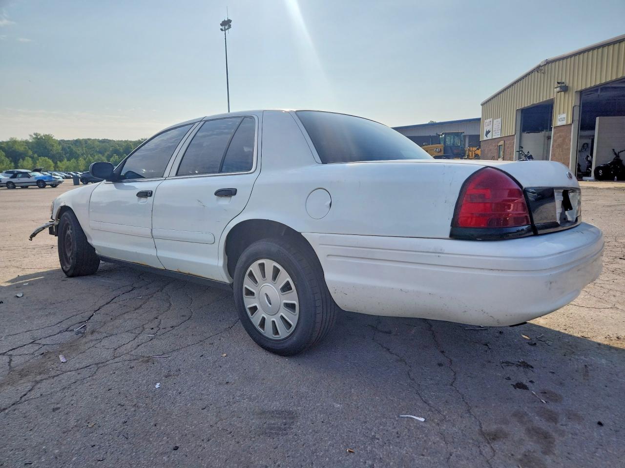 2008 Ford Crown Victoria Police Interceptor White vin: 2FAHP71V18X115601