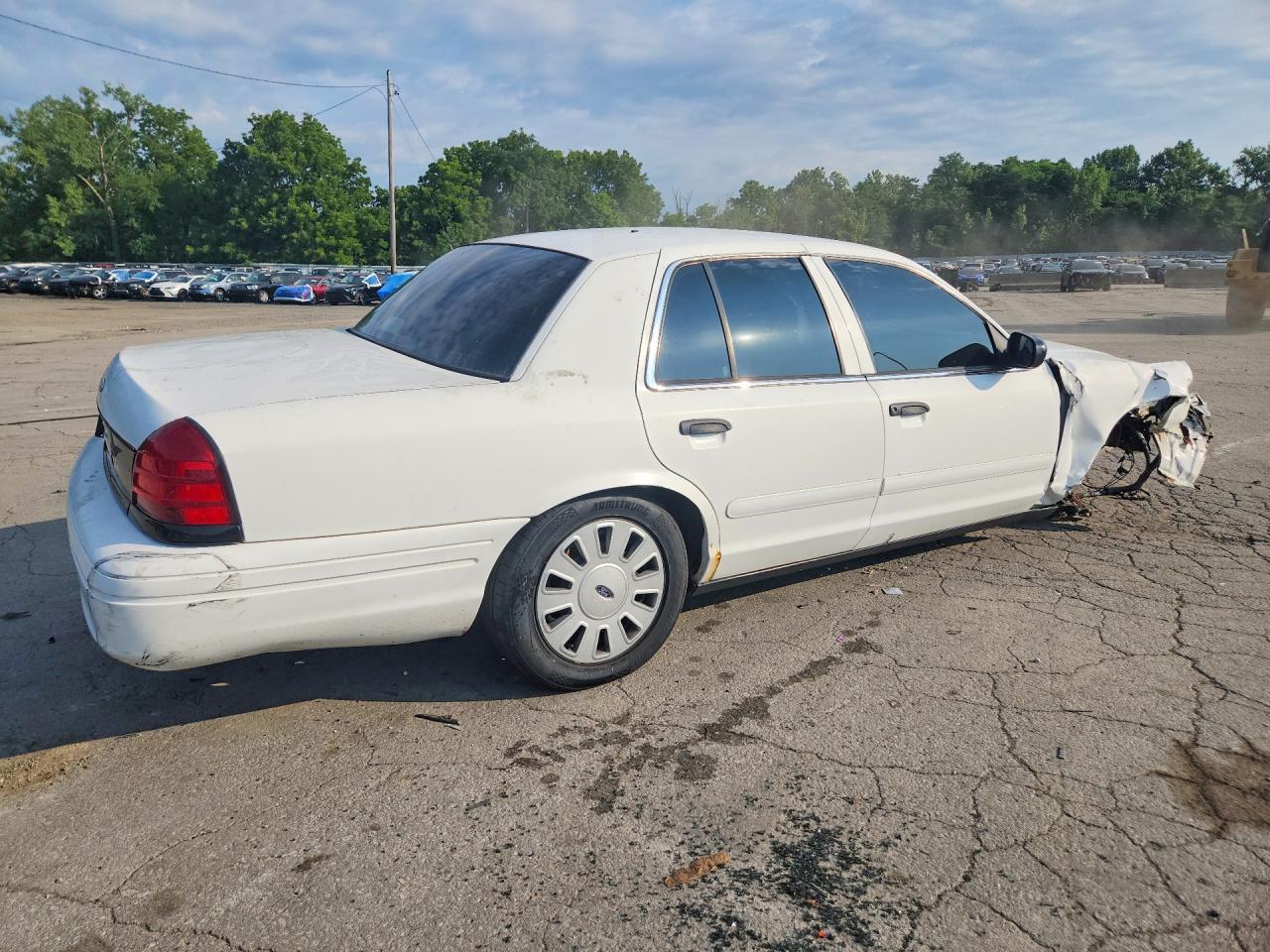 2008 Ford Crown Victoria Police Interceptor White vin: 2FAHP71V18X115601