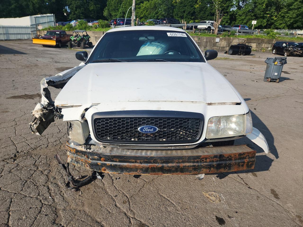 2008 Ford Crown Victoria Police Interceptor White vin: 2FAHP71V18X115601