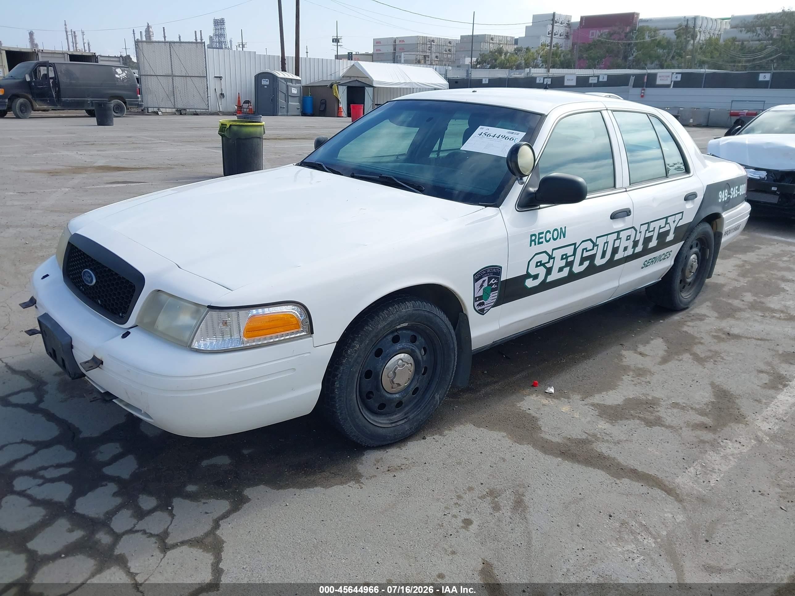 2009 Ford Crown Victoria Police Interceptor White vin: 2FAHP71V19X117107
