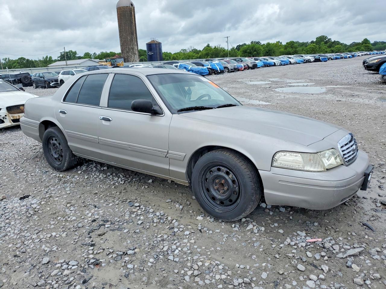 2008 Ford Crown Victoria Police Interceptor Silver vin: 2FAHP71V28X102243