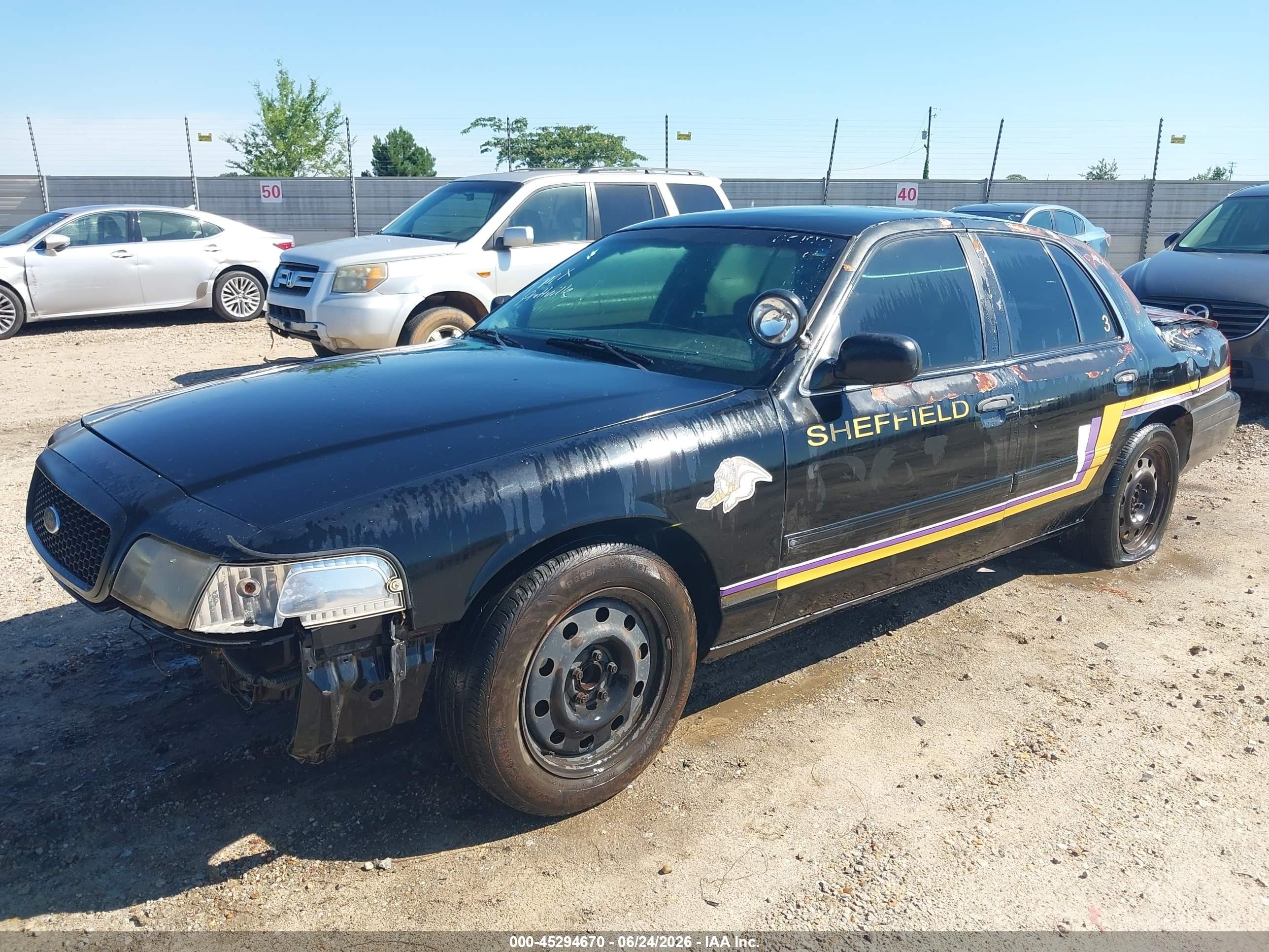 2009 Ford Crown Victoria Police Interceptor Black vin: 2FAHP71V29X102213