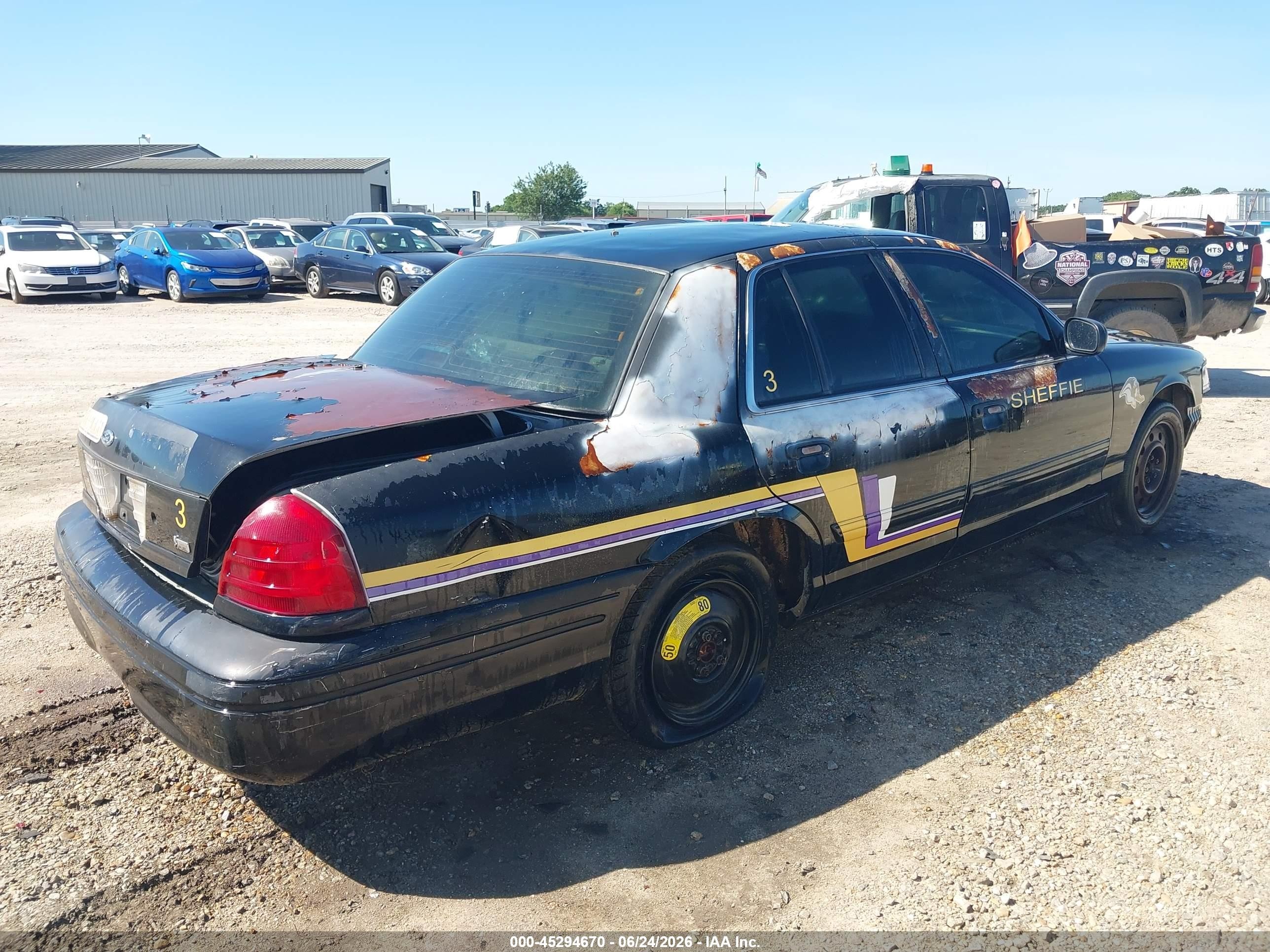 2009 Ford Crown Victoria Police Interceptor Black vin: 2FAHP71V29X102213